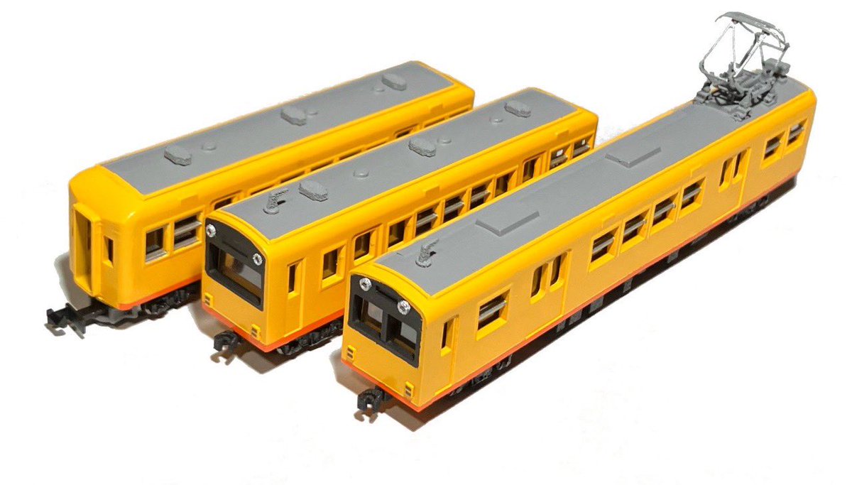 Nナロー三岐北勢線K77編成 ヘッド＆テール点灯、室内灯付き Nナロー三