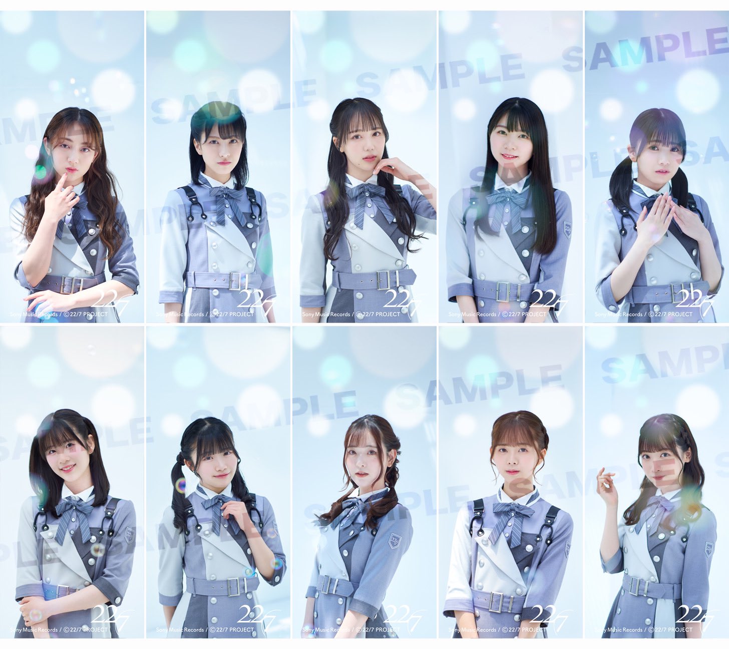 ナナニジ ナナブンノニジュウニ ポスター（キャラクター） 5枚 22/7