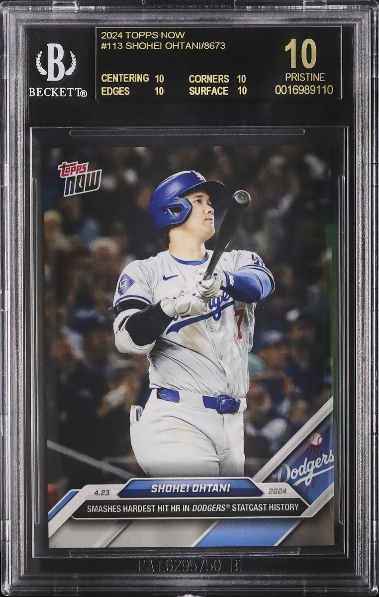 大谷翔平 BGS10 Topps Now カード 2022