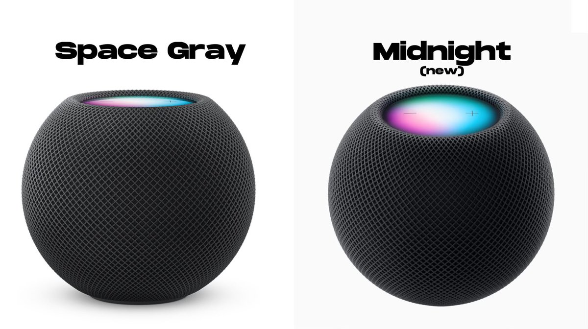 Apple replaces their 'Space Gray' HomePod Mini with a new