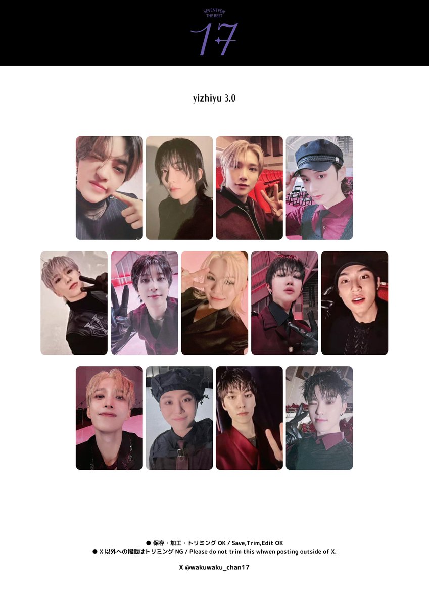 SEVENTEEN トレカ メンバー2ショット SEVENTEEN トレカ メンバー2