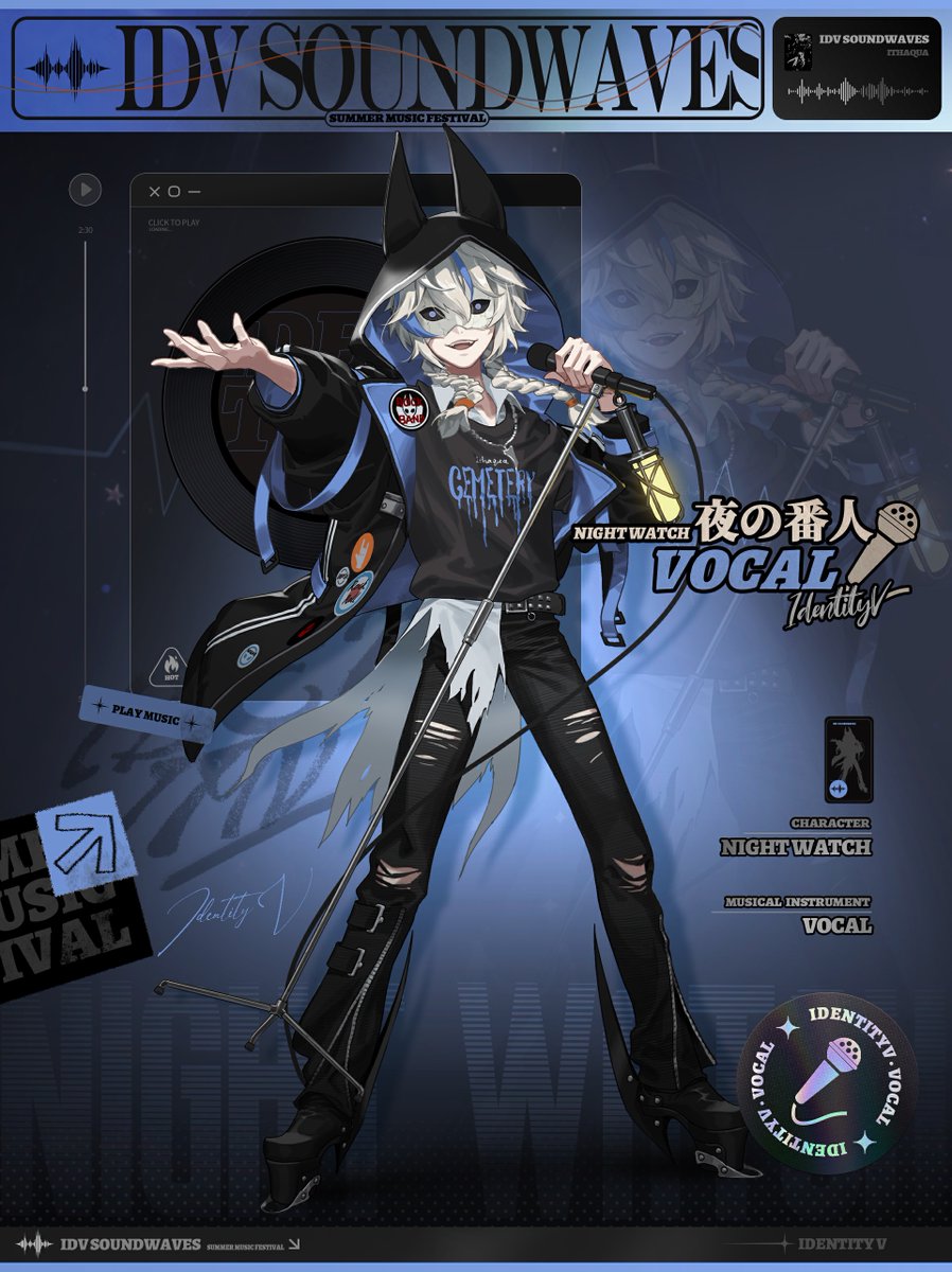 第5人格 夜の番人 イタカ 雪まつり 缶バッジ 6個セット Identity V