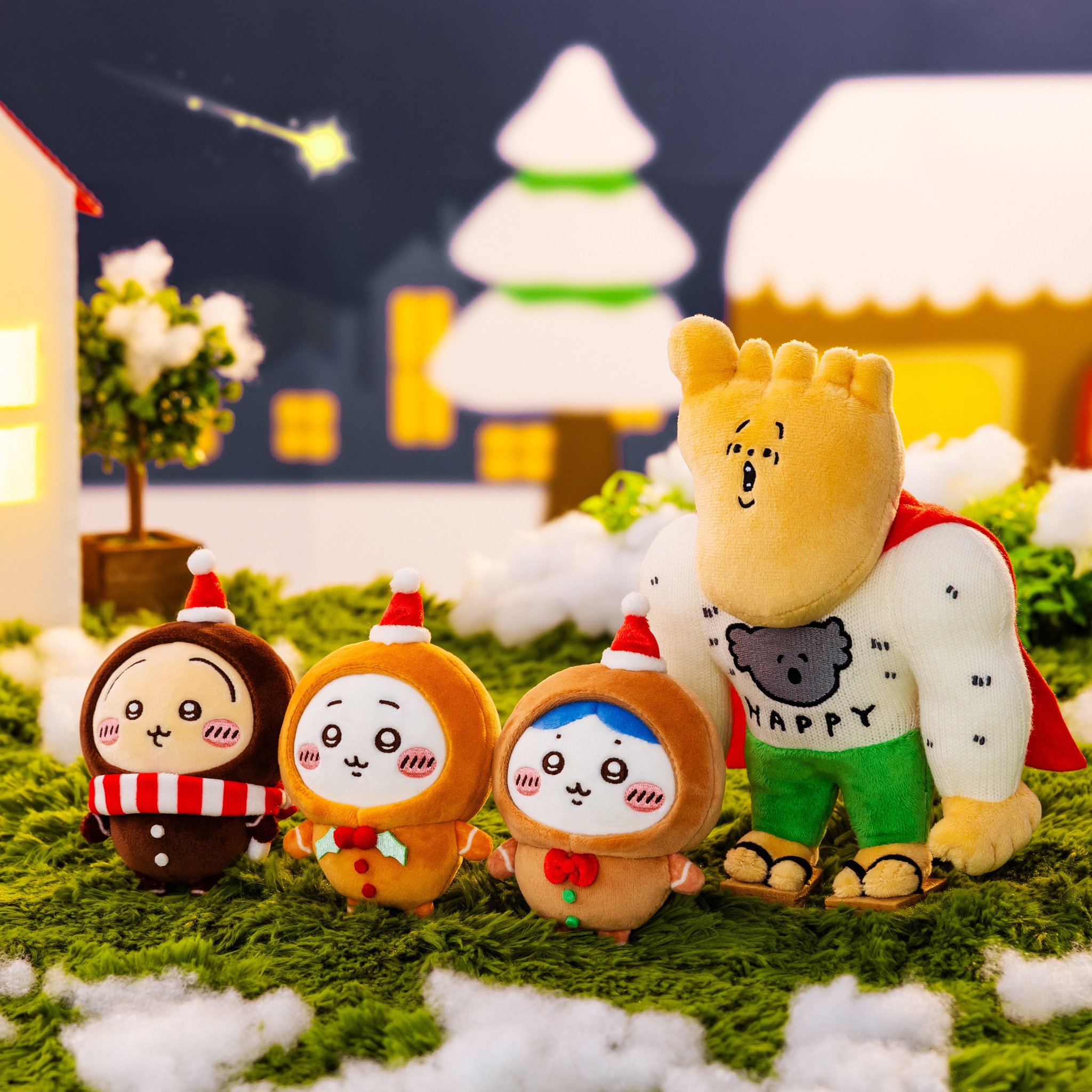 ちいかわ クリスマス 待ちますマスコット3体セット ちいかわ