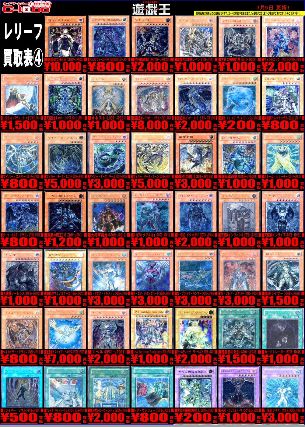 ARS8「サイバー ダークホーン、エッジ、キール」英語版 1st レリーフ