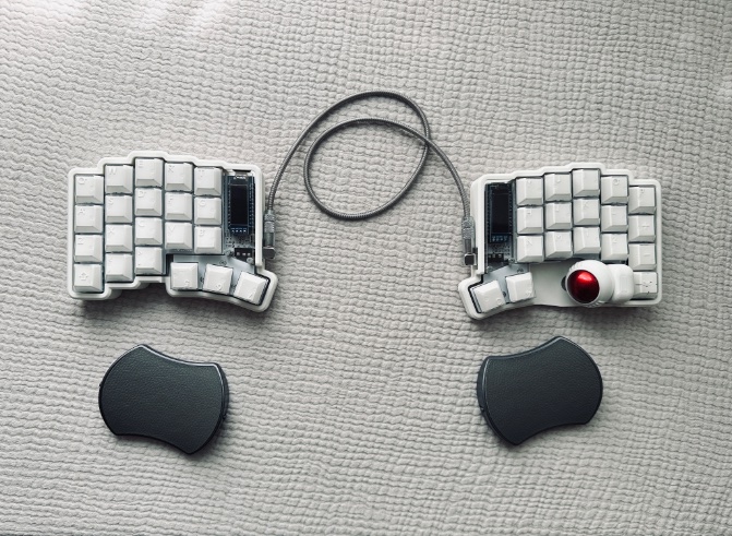 PBTfans X-Ray」のキーキャップに付け替えた！買ってよかった。 #keyball39