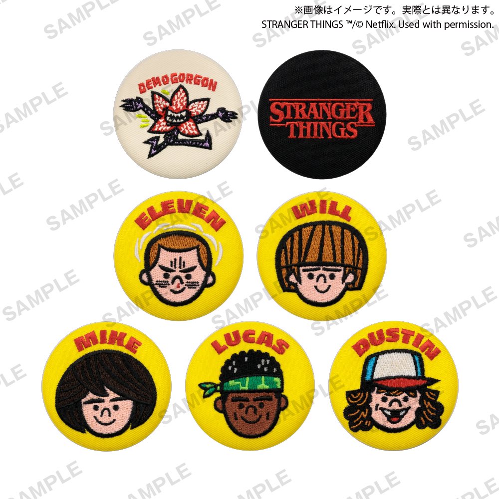 ストレンジャーシングス スクエア缶バッジコレクション 12個セット