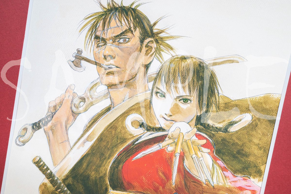 無限の住人 推しちゃれ A賞 額装高精細複製画 キャラファイングラフ