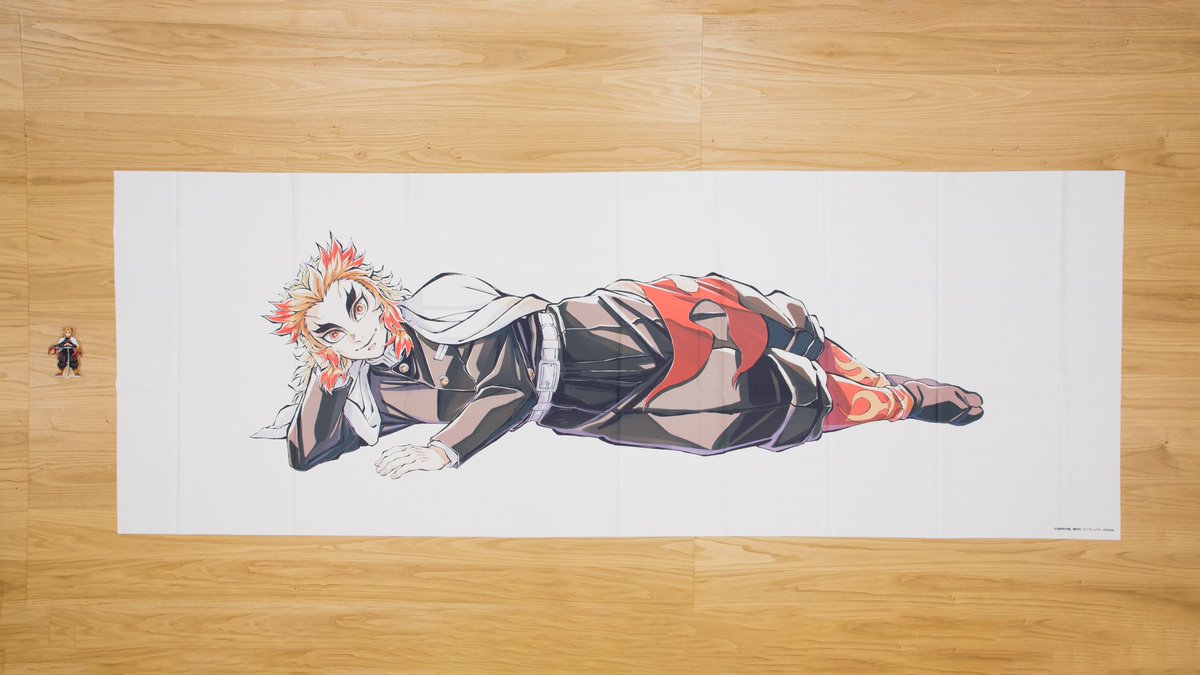 寝そべりイラストグッズ 煉獄杏寿郎 鬼滅の刃 柱稽古編 コミケ C104