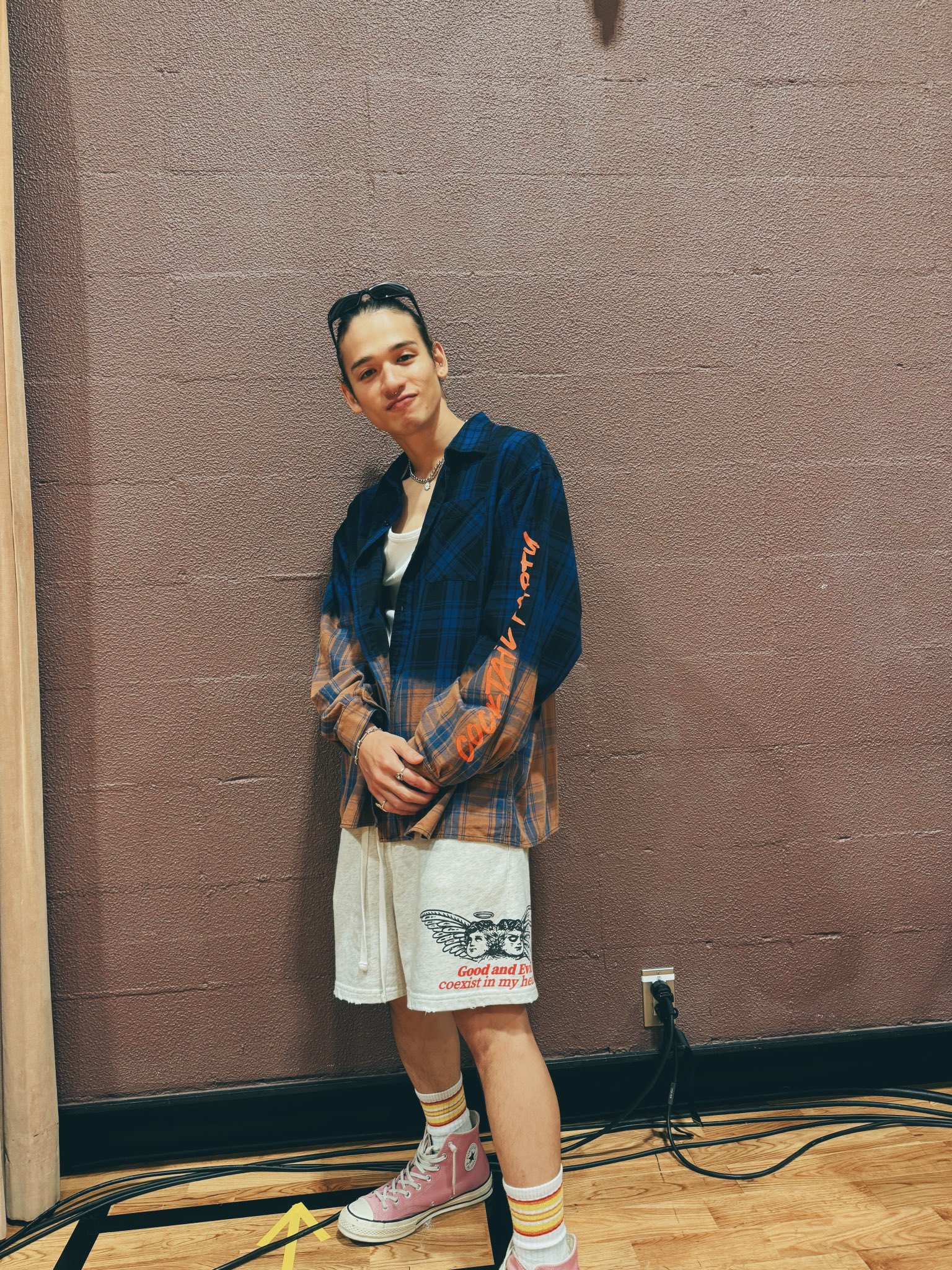 LiSA カクテルチェックシャツ ROUTE13 Cocktail Party LiSA カクテル