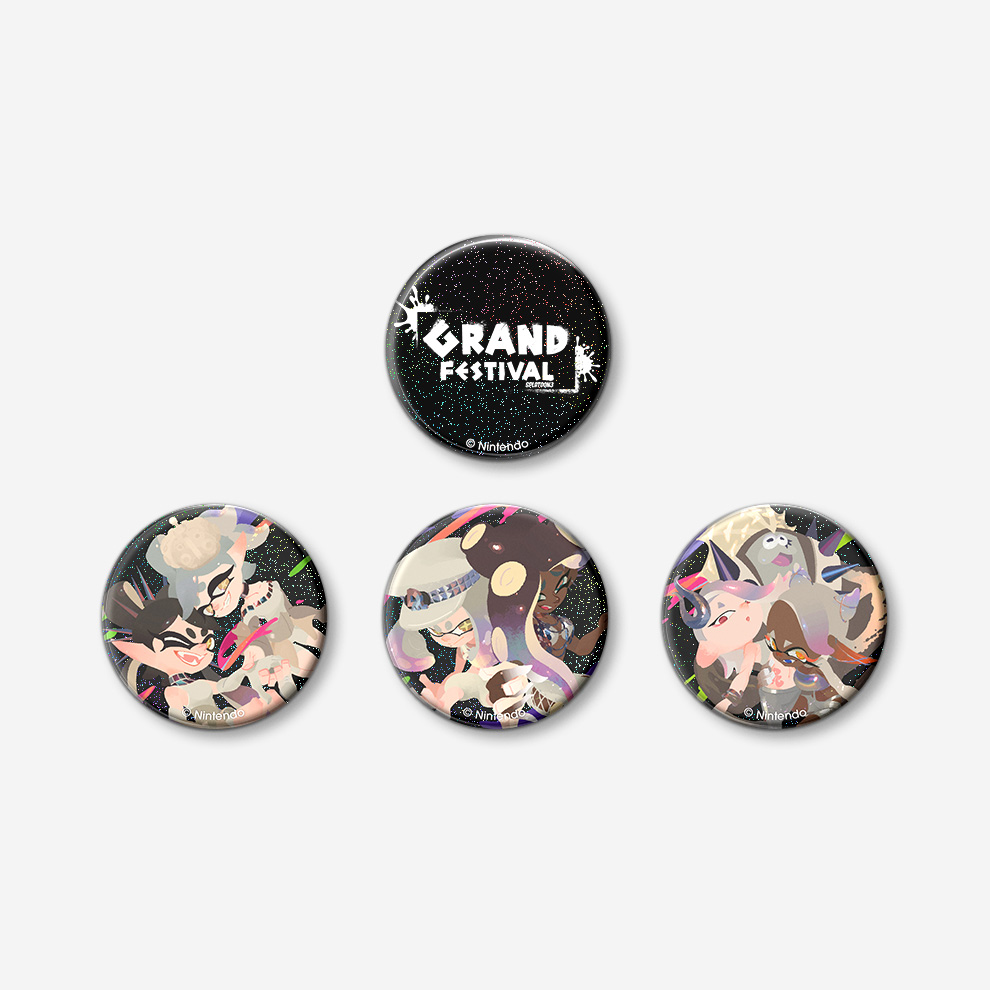 スプラトゥーン3 グランドフェス 缶バッジ スプラトゥーン3 フェスの缶