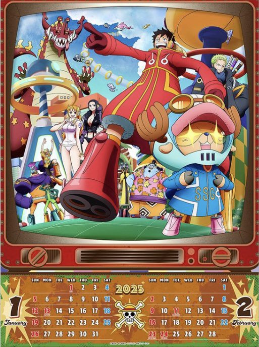 グッズ情報】 2025年版『ONE PIECE』アニメカレンダーが 2024年秋ごろ