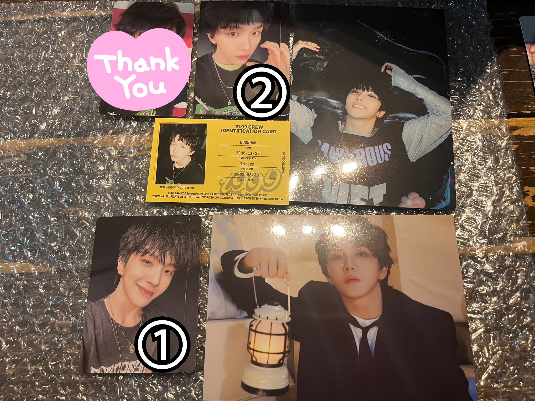 BOYNEXTDOOR ボイネク ボネク ボネクド WHO！ テサン 直筆サイン 直筆