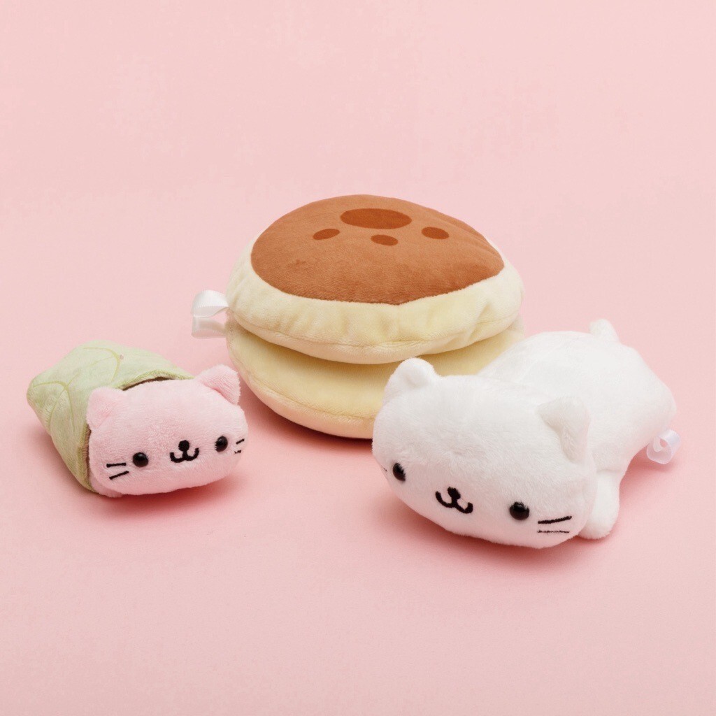 和菓子になったにゃんこたちがかわいい✨ 🌸ぶらさげぬいぐるみ さくら