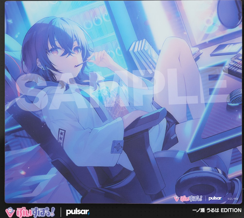 VSPO! GEAR ガラスマウスパッド 一ノ瀬うるは ぶいすぽっ！ ぷいすぽ