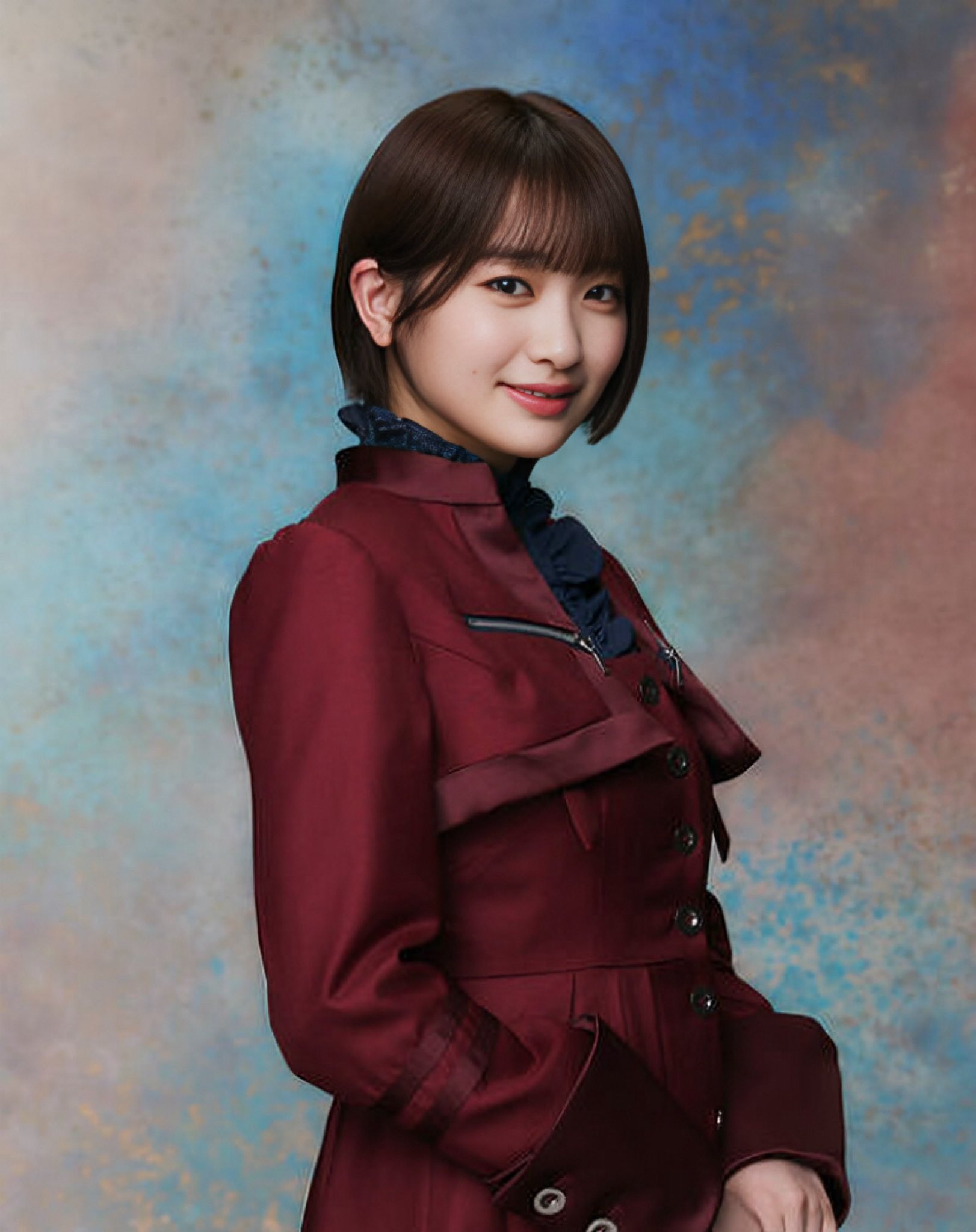 小島凪紗 直筆サイン 生写真 ヒキ 2024 クリスマスサンタ衣装 小島凪紗