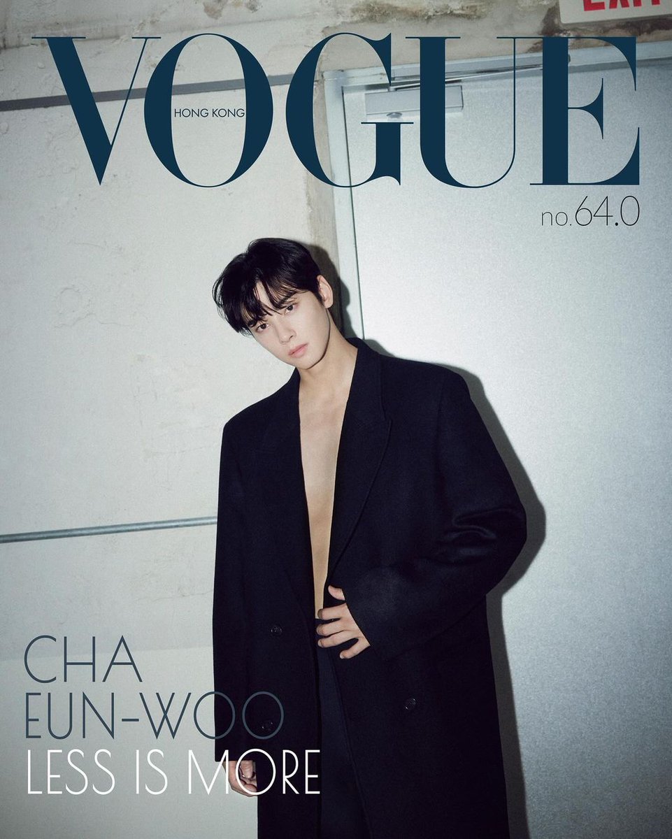 CHA EUN-WOO チャウヌ Calvin Klein サイン入りTシャツ Cha Eunwoo