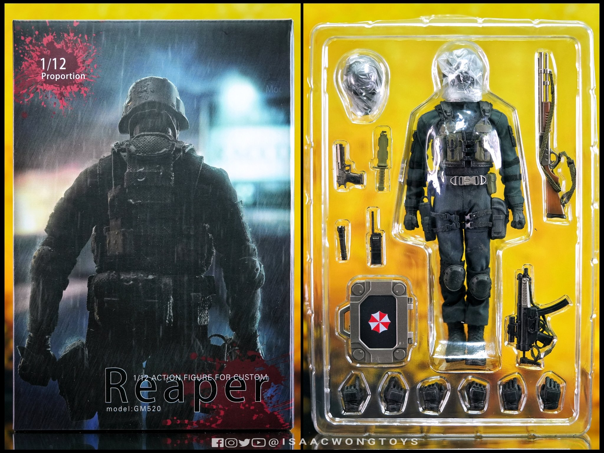 Gmtoys 1/12 スケール 死神 ハンク バイオハザード Amazon.co.jp: 未