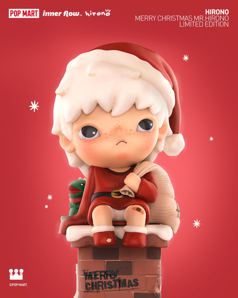 Mr. Hirono, carrying a sack of gifts and love, is ready to jump