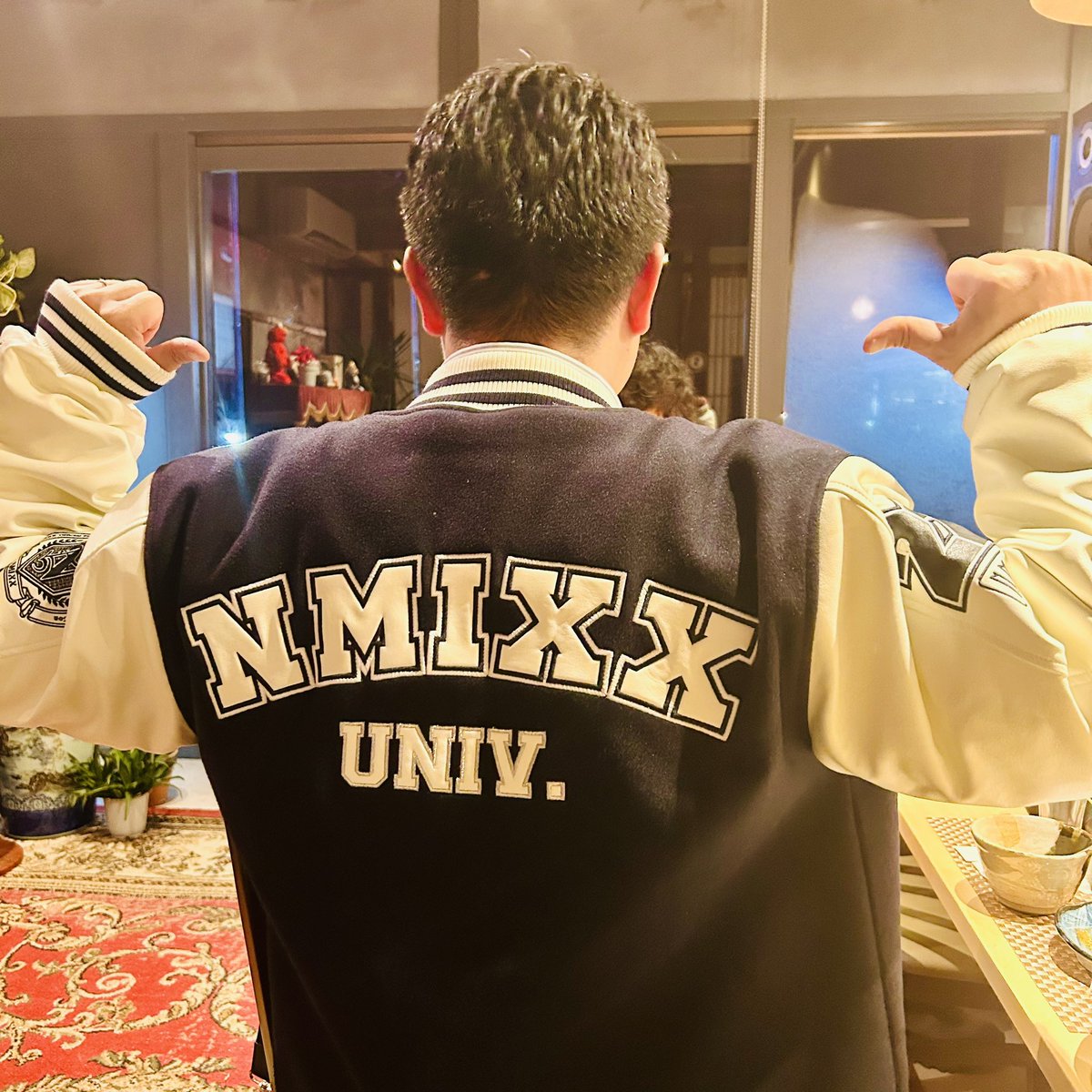 nmixx スタジャン NMIXX VARSITY JACKET - MIXX UNIVERSITY | JYP SHOP