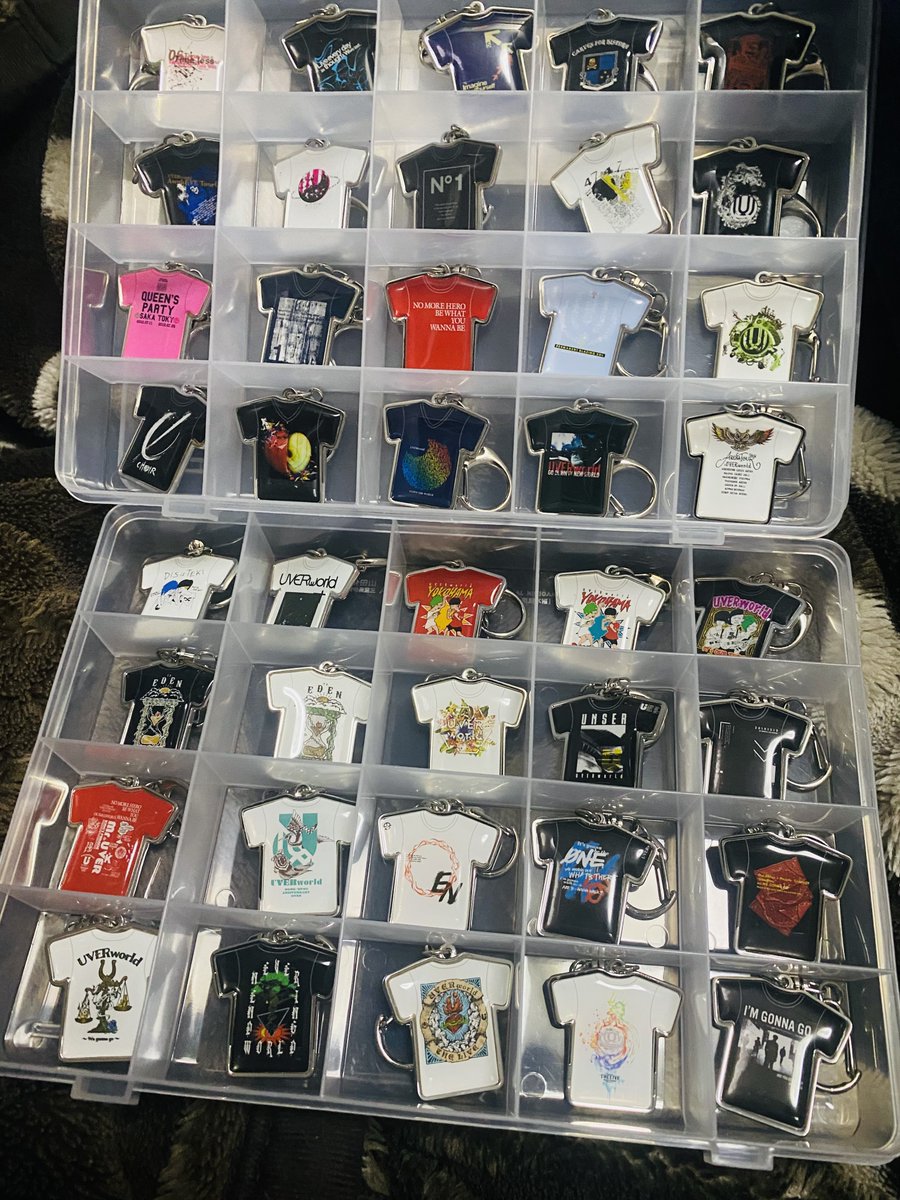 UVERworldのTシャツ型キーホルダー コンプリート完了！達成感半端ない