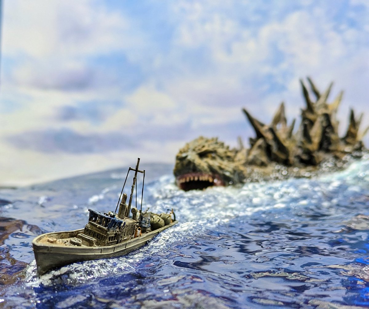 ゴジラマイナスワンジオラマ 逗子軍港上陸 ゴジラマイナスワンジオラマ