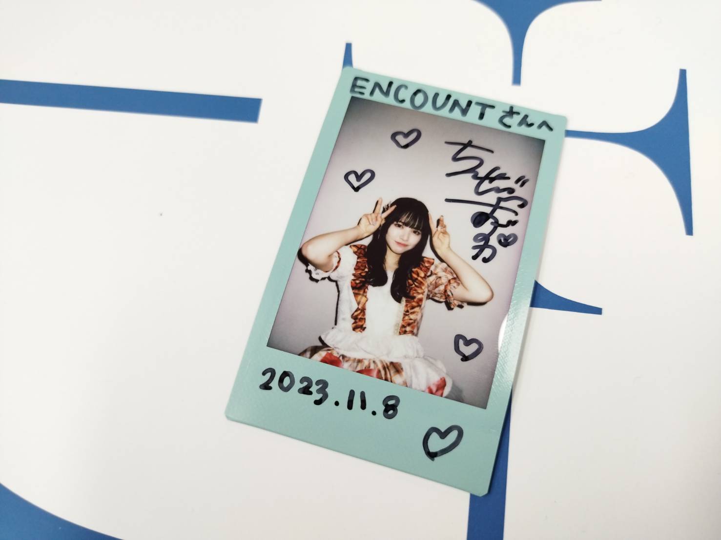 鎮西寿々歌（FRUITS ZIPPER） サイン入り写真パネル