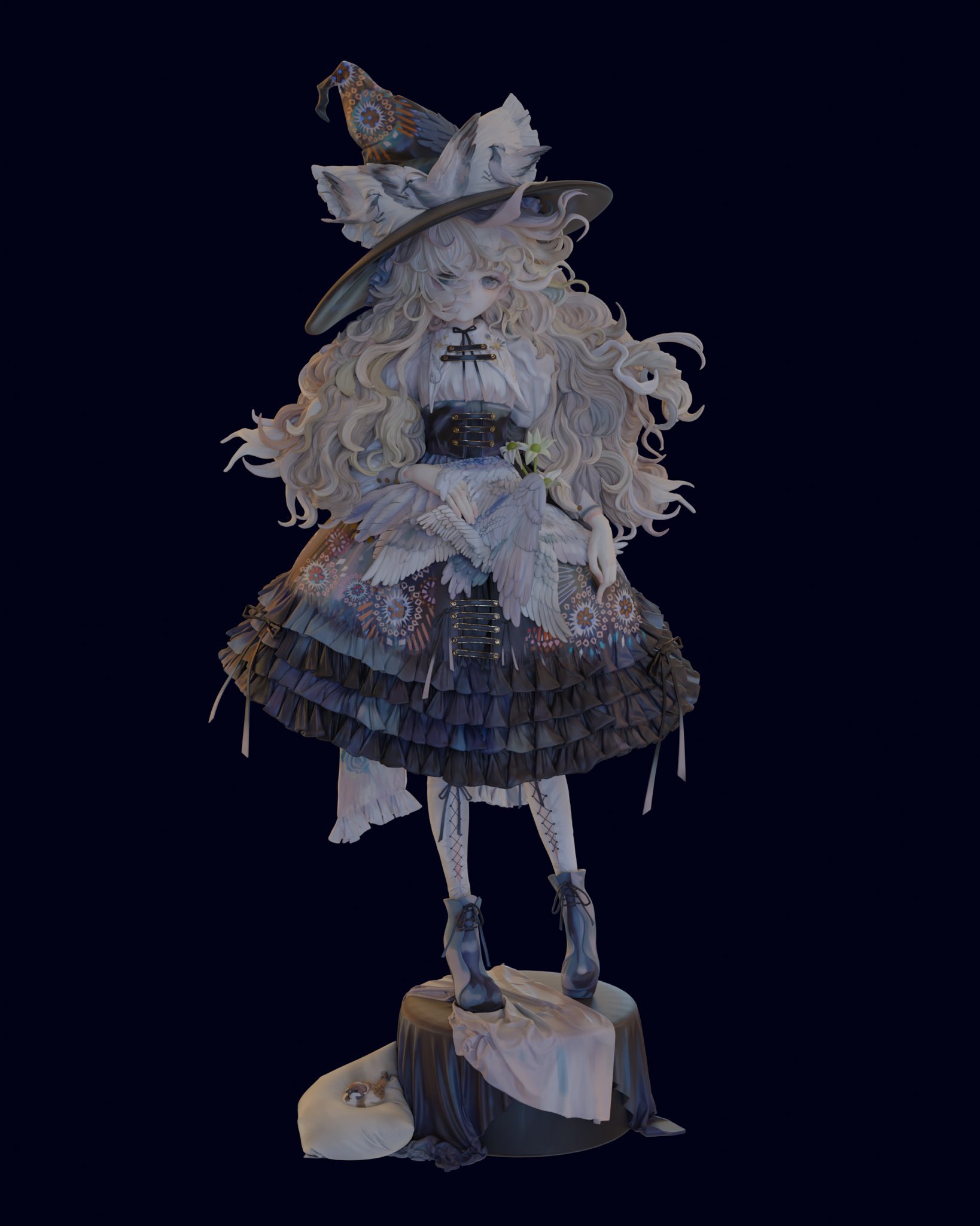 霧雨と羽休め ガレージキット 魔理沙 wondersmith 東方Project