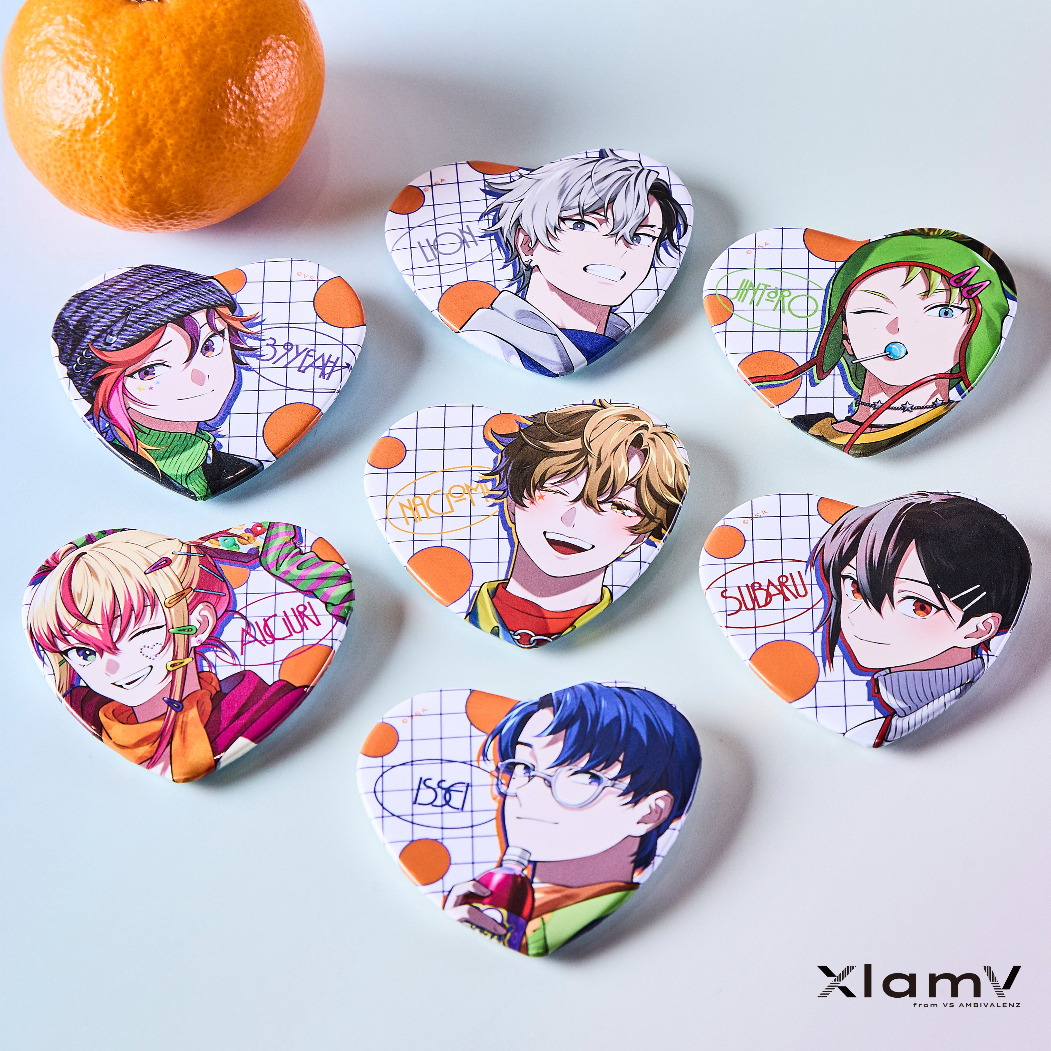 VS AMBIVALENZ ビバレン なごむ 蜜柑 缶バッジ VS AMBIVALENZ