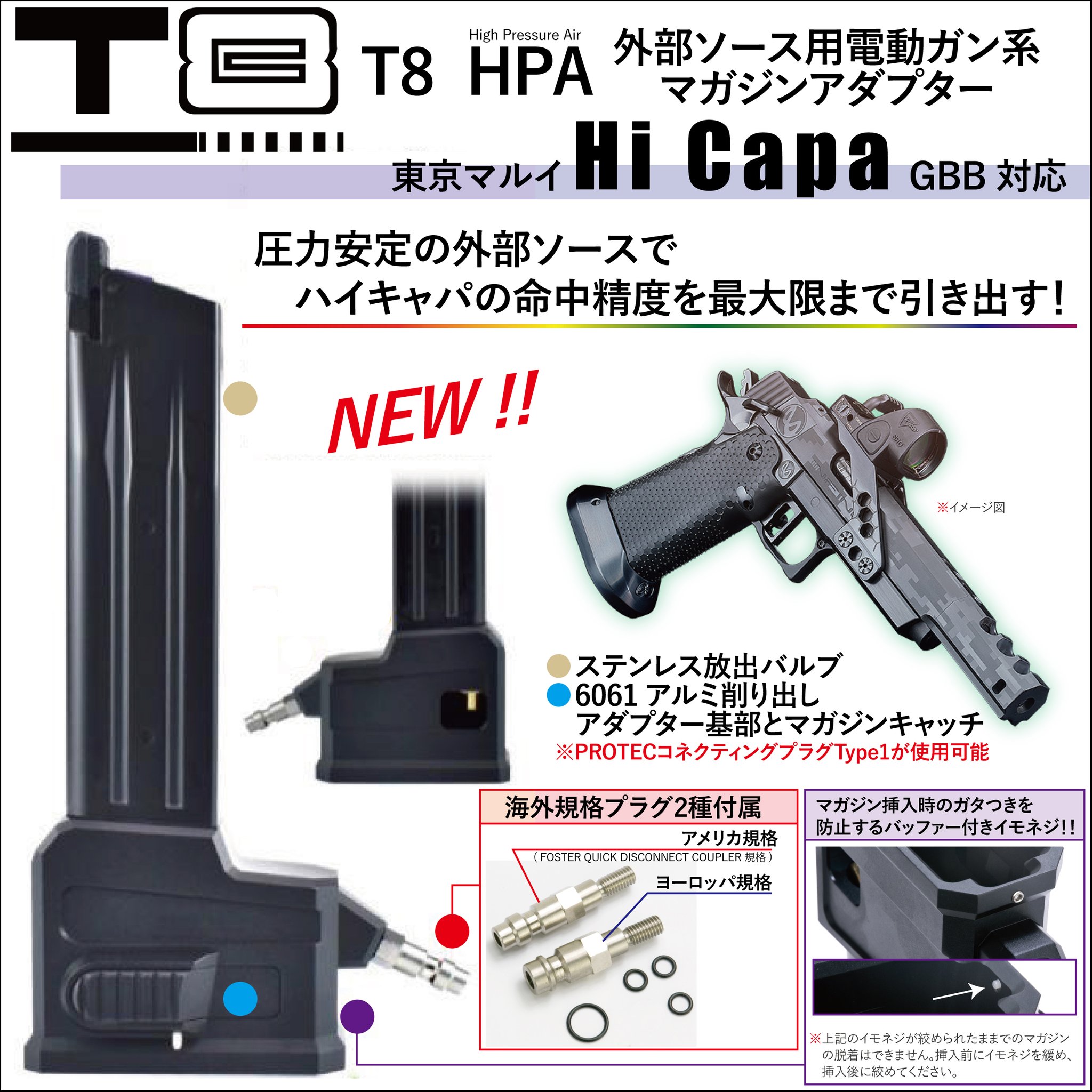 R7-17 東京マルイ GBB M4 マガジンアダプター 外部ソース仕様 R7-17