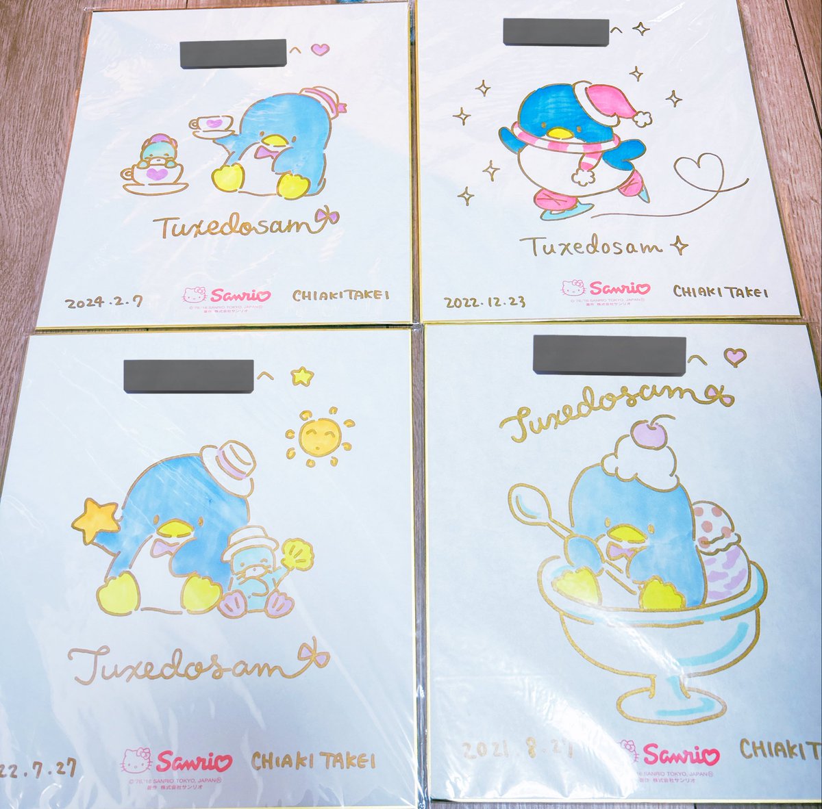 タキシードサム サンリオ サイン色紙 キャラクター大賞 ※最終価格