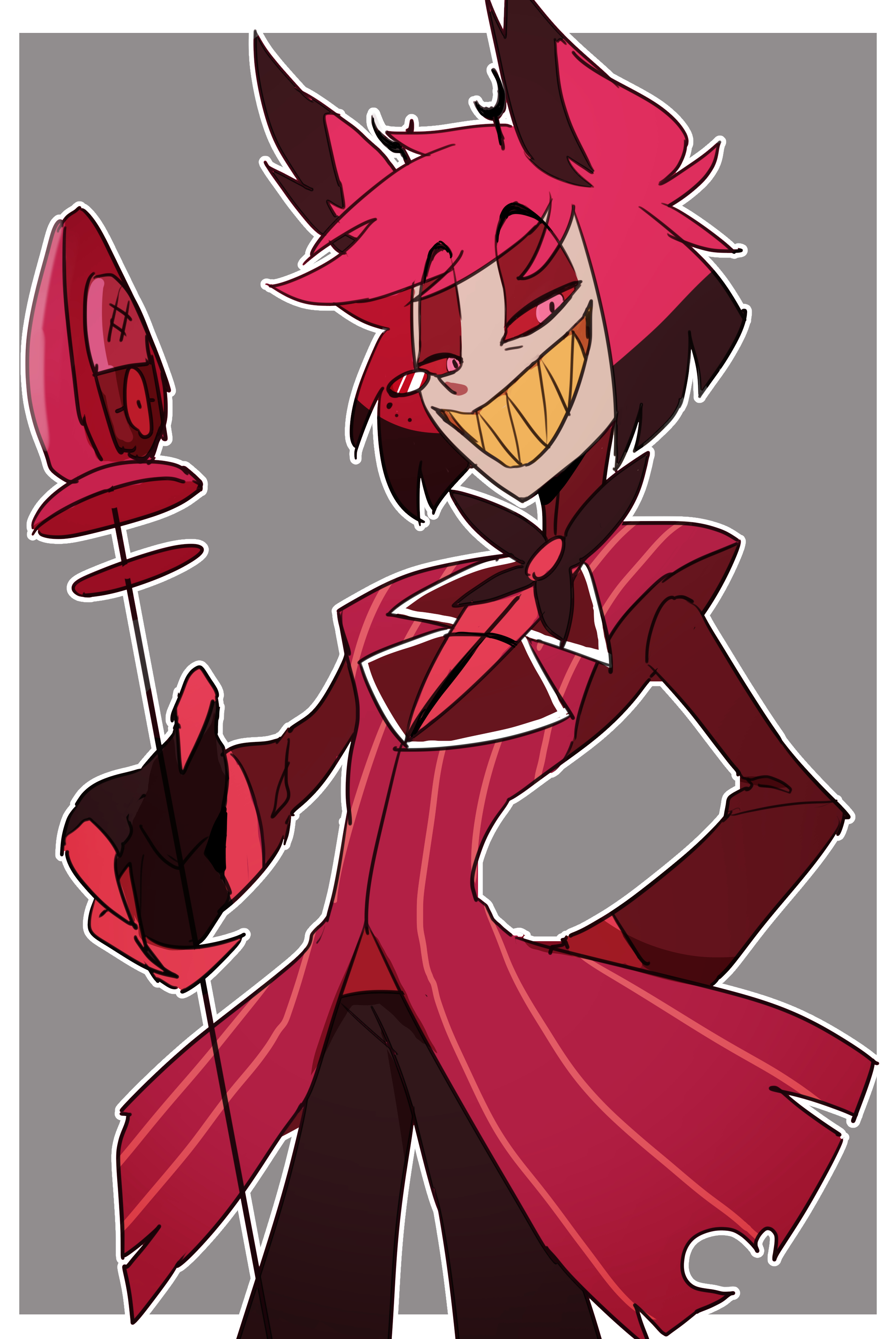 ハズビンホテル アラスター 声優 直筆サイン ポスター Amazon.co.jp