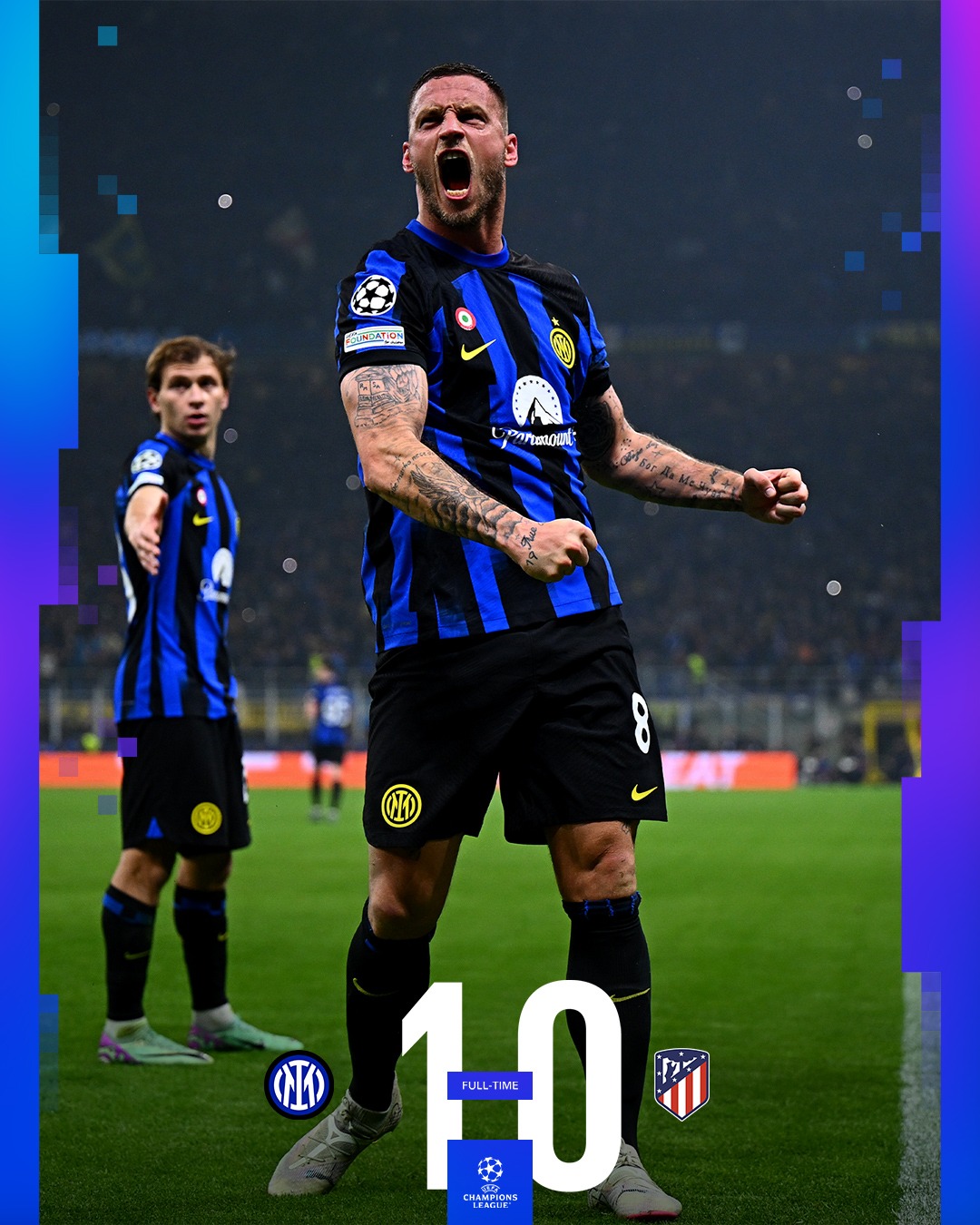 直筆サイン入り写真 マルセロ・ブロゾヴィッチ FCインテル・ミラノ SA