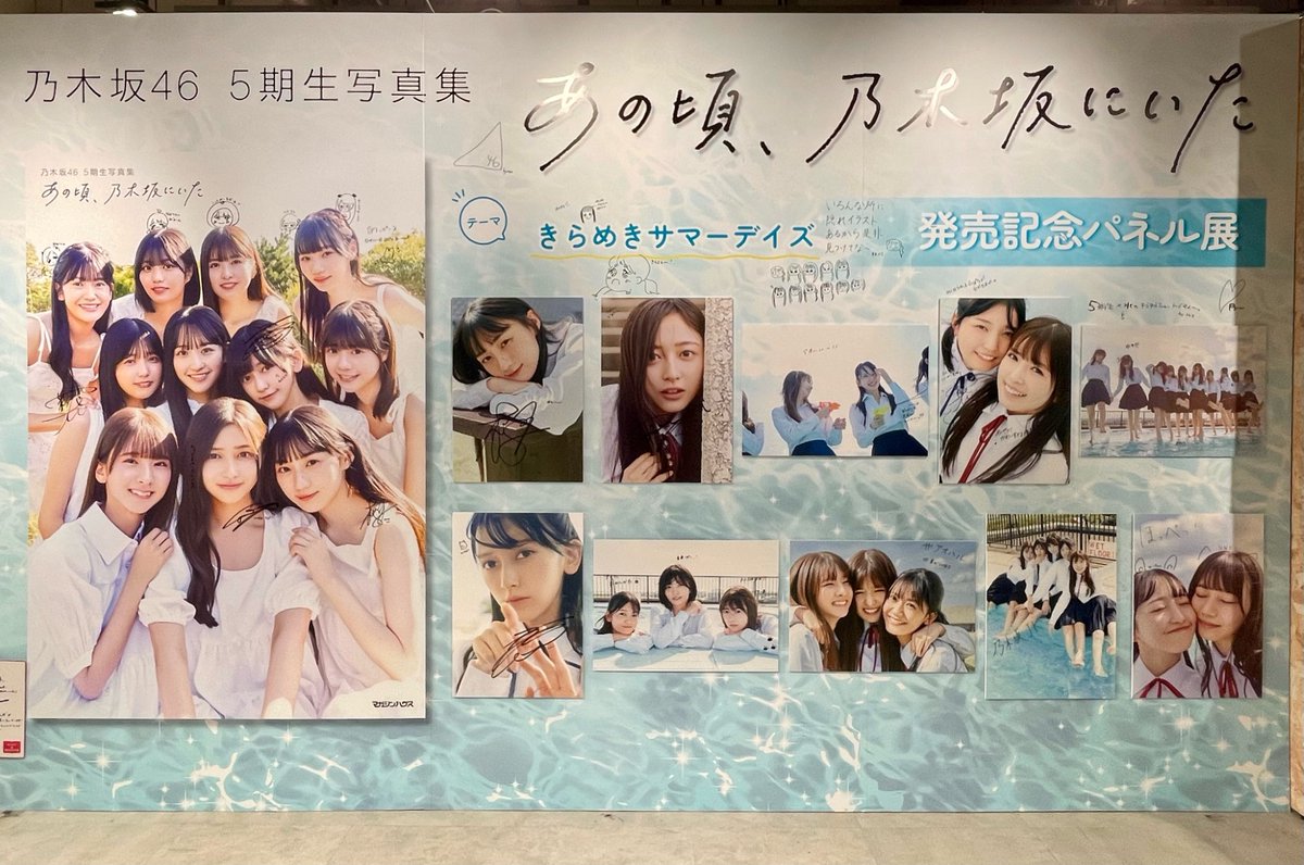 乃木坂46 5期生 写真集 サイン入りパネル 乃木坂46 5期生 写真集 サイン