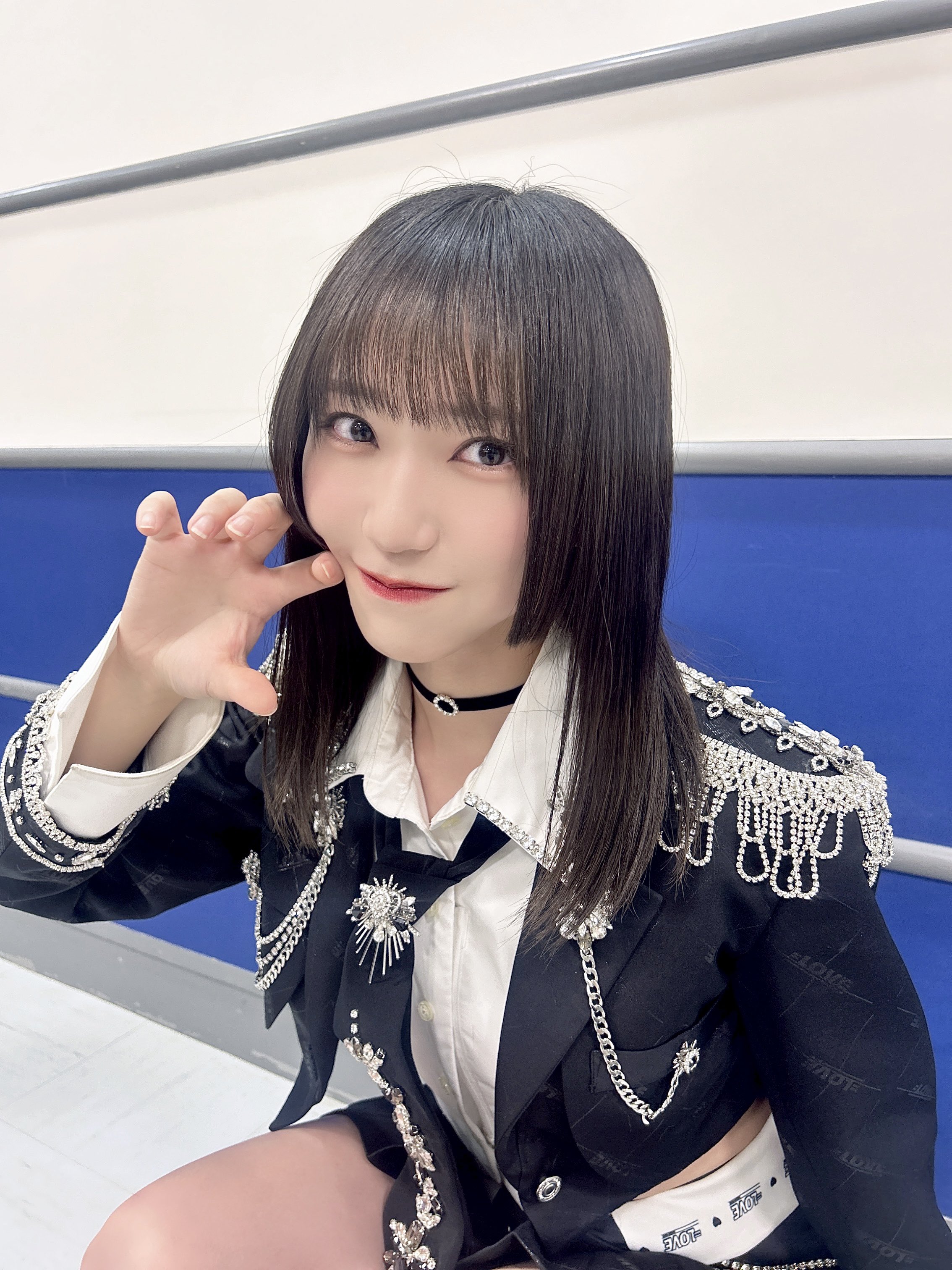 野口衣織 直筆 生写真 呪って呪って ジャケット衣装 LOVE 野口衣織 生写真