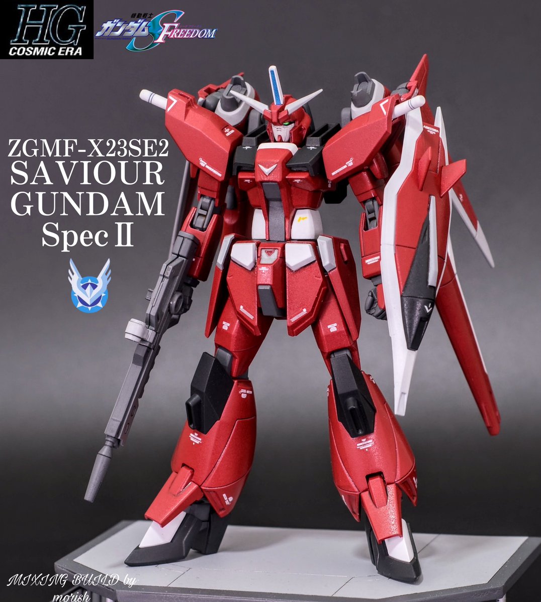 HG 1/144 セイバーガンダム改造 「SAVIOUR GUNDAM SpecⅡ」 完成しま