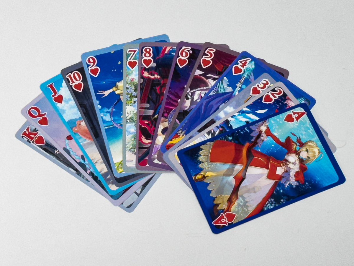 Fate/GrandOrder トランプ」 54枚のカード全てに異なったサーヴァント