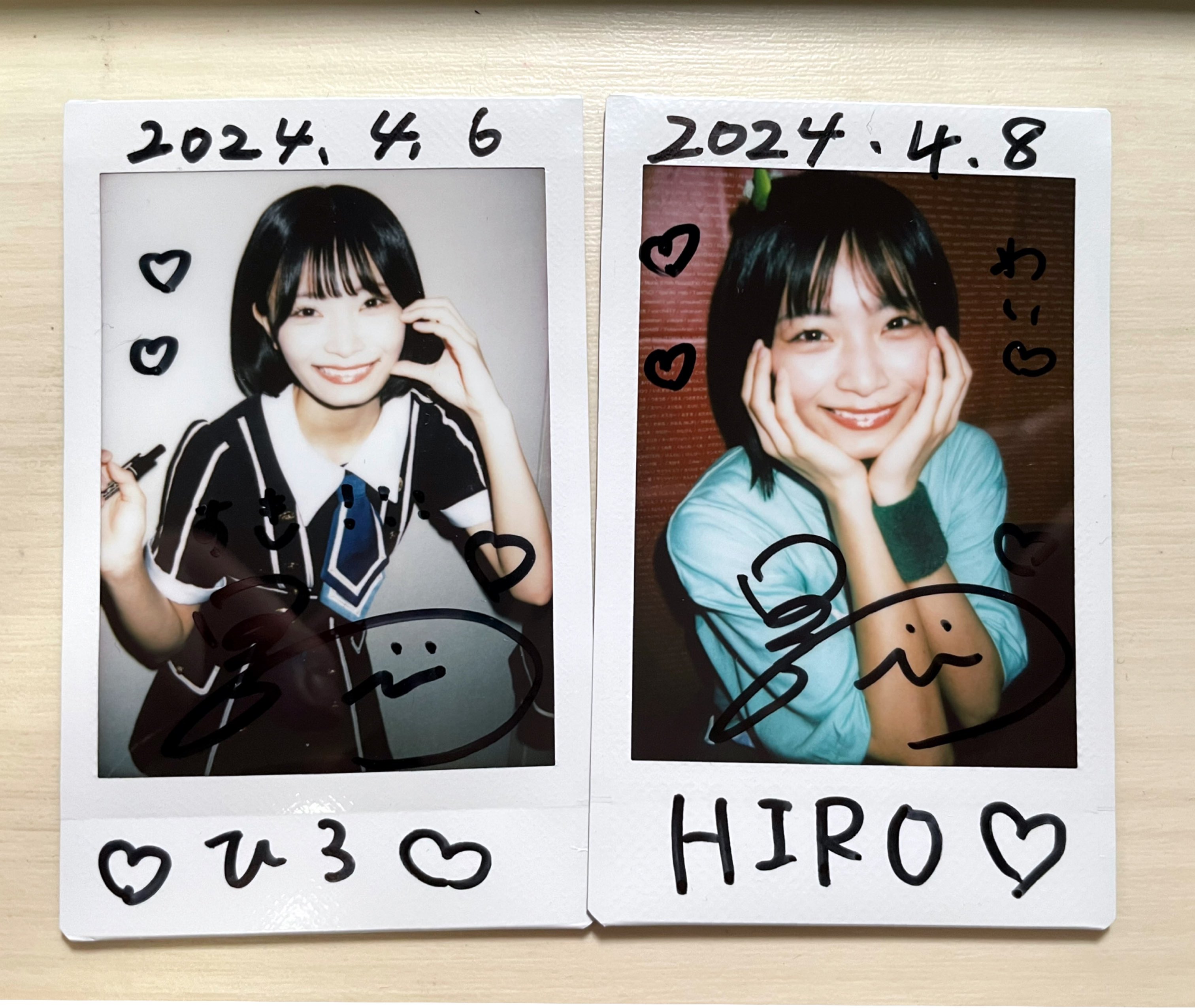 Benjamin Jasmine ベンジャス 日高里緒 直筆サイン入りチェキ 【公式通販】