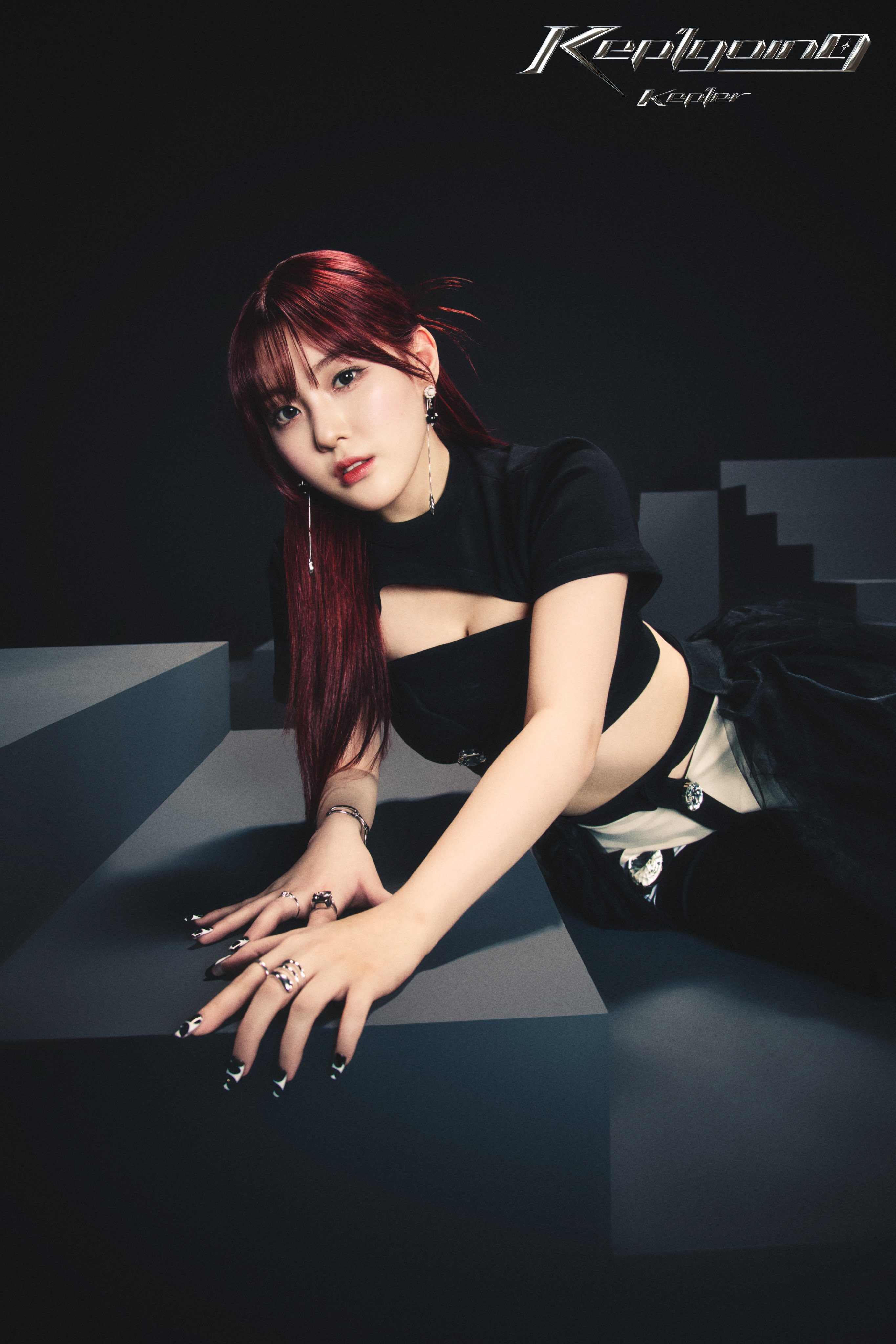 Kep1er 本国ペンミ チェヒョン パーカー特典 黒猫 フーディー Kep1er