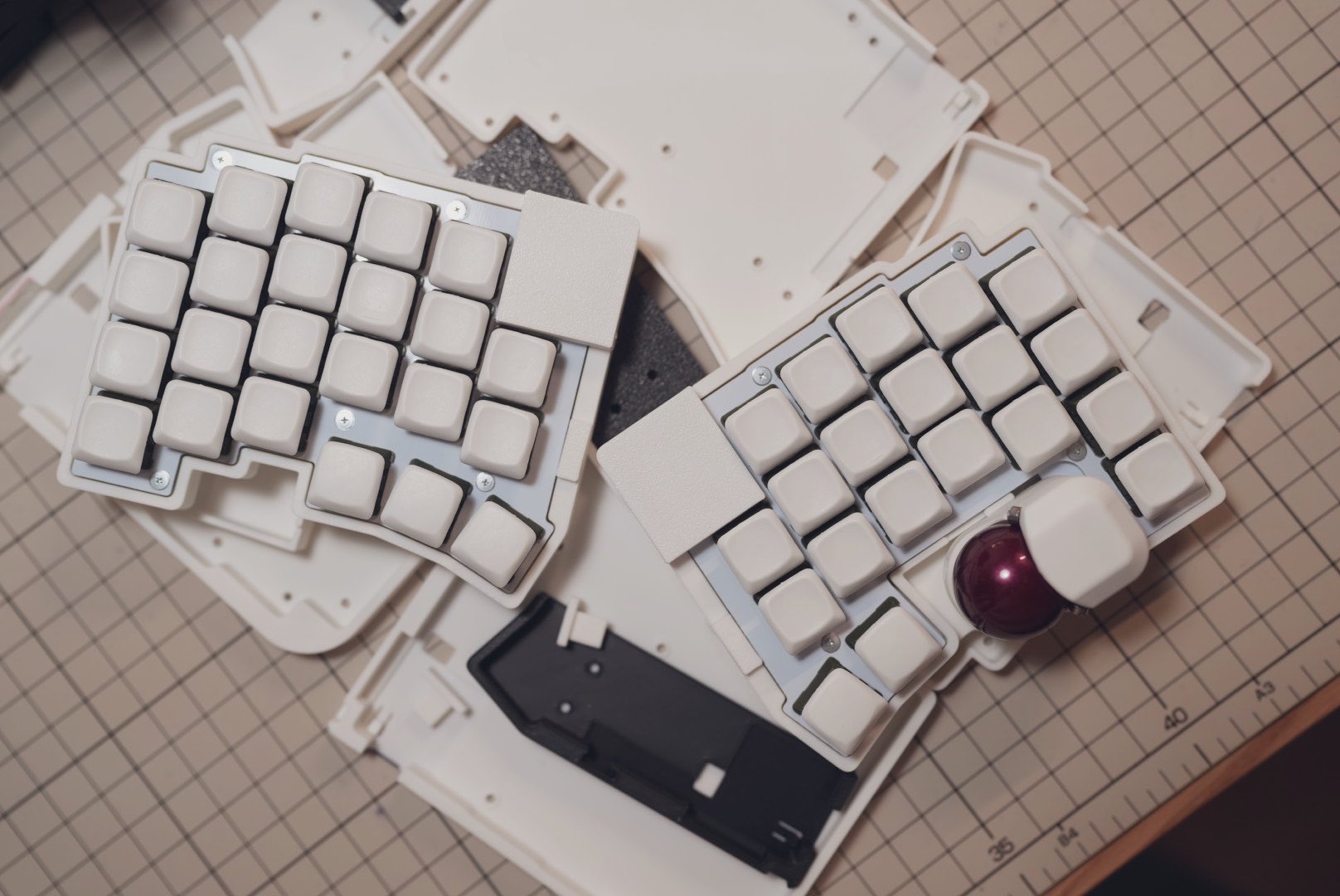 roBa】ロープロファイル、自作キーボード