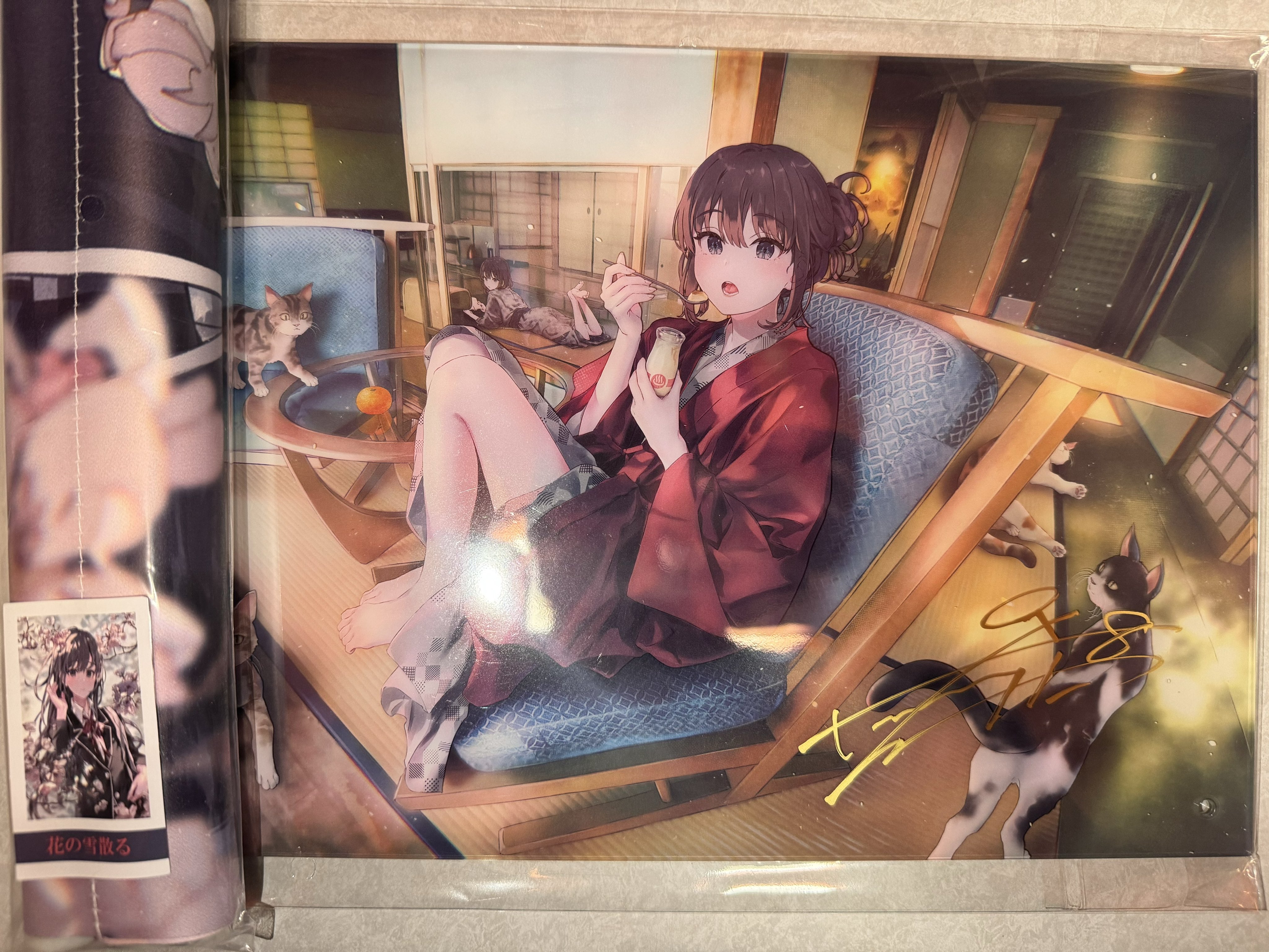 ぽんかん⑧ 冬コミ 雪ノ下雪乃 直筆サイン入り アクリルボード 2枚