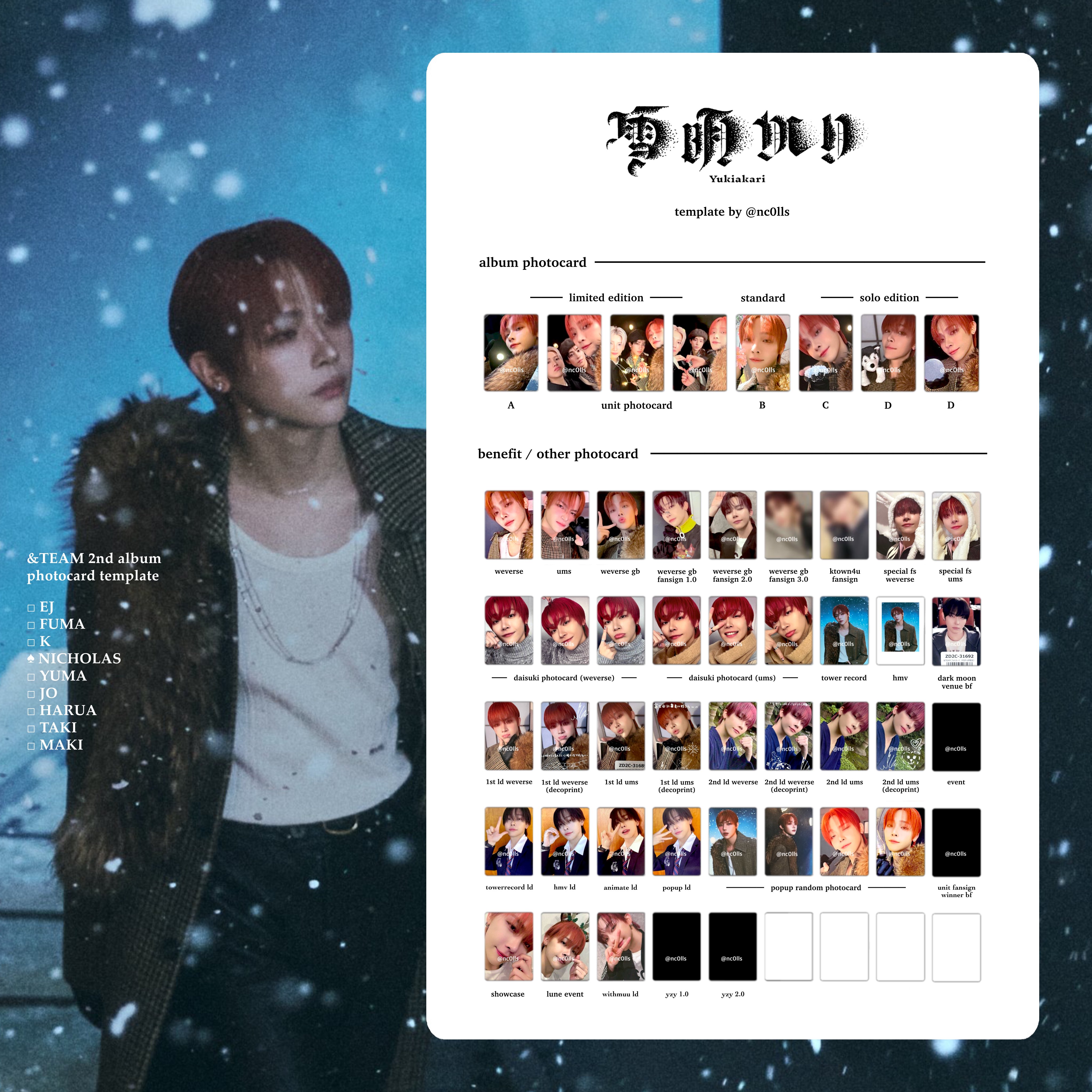 &team 雪明かり ラキドロ当選 撮り下ろし 直筆サイン チェキ FUMA