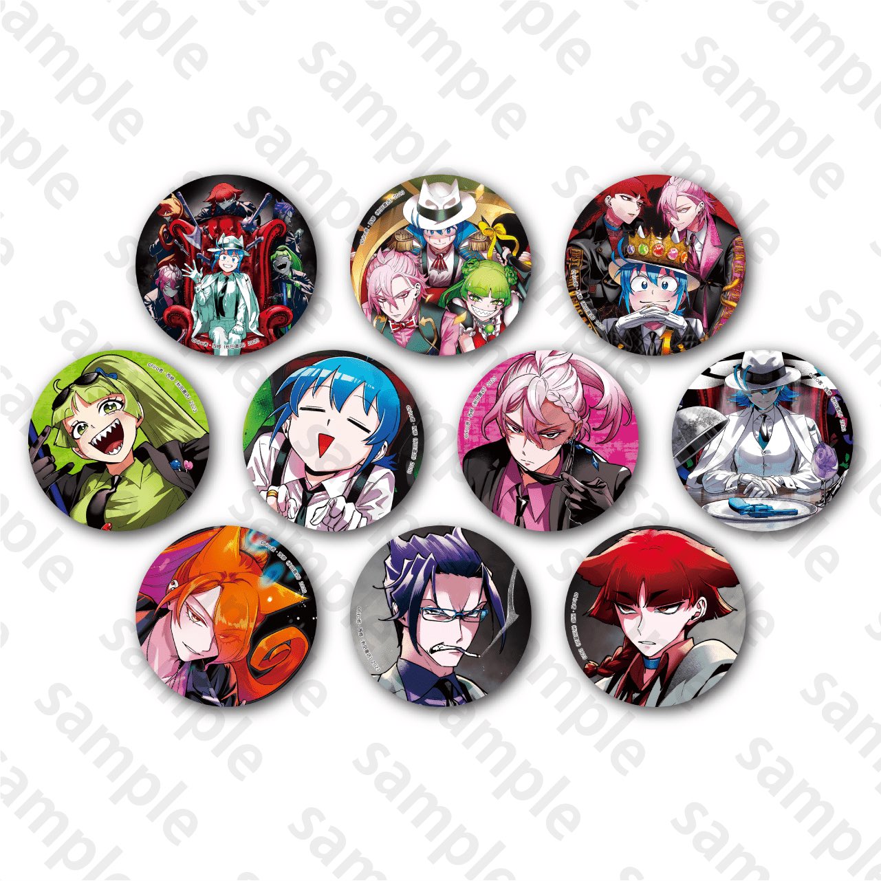 魔入りました入間くん 魔入間 オペラ 缶バッジ アニメイトカフェ 魔