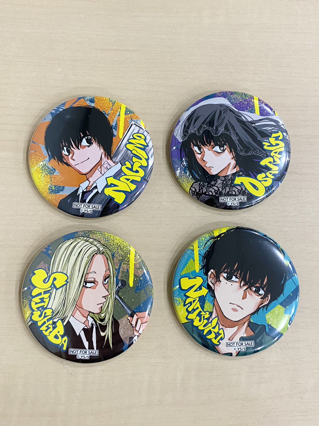 サカモトデイズ ゼブラック 缶バッジ 勢羽夏生 サカモトデイズ