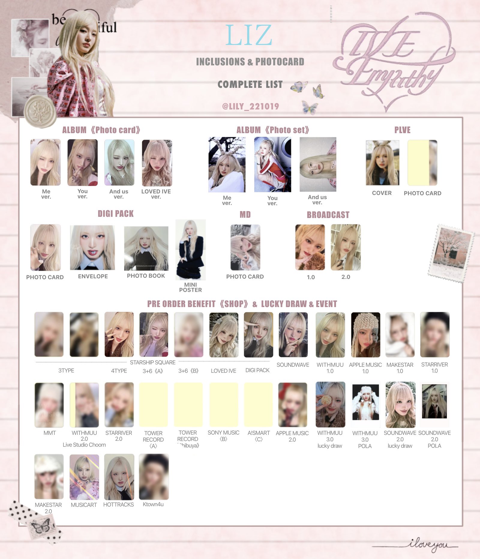 IVE 2022 シーグリ 特典 リズ セット IVE 2022 シーグリ 特典 リズ