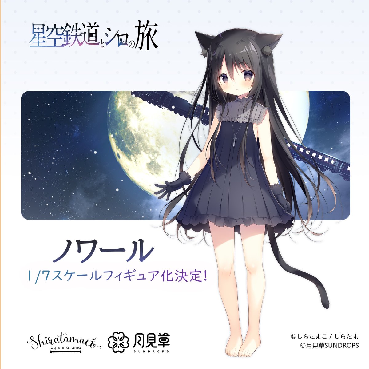 直筆サイン入りアートグラフ しらたま しらたまこ しろいいぬ くろい