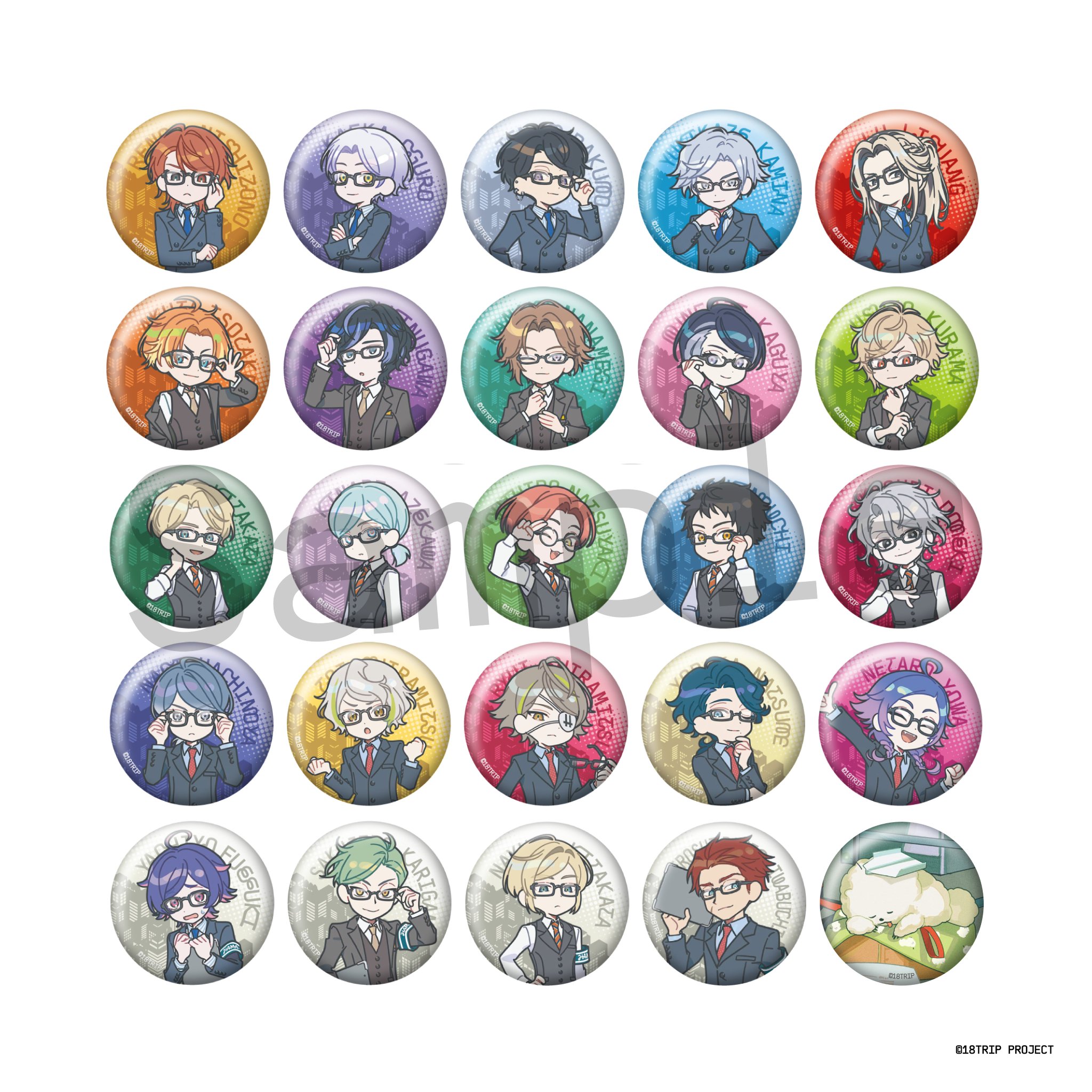 18TRIP エイトリ Good Luck 缶バッジ 18is 大黒可不可 18TRIP Good