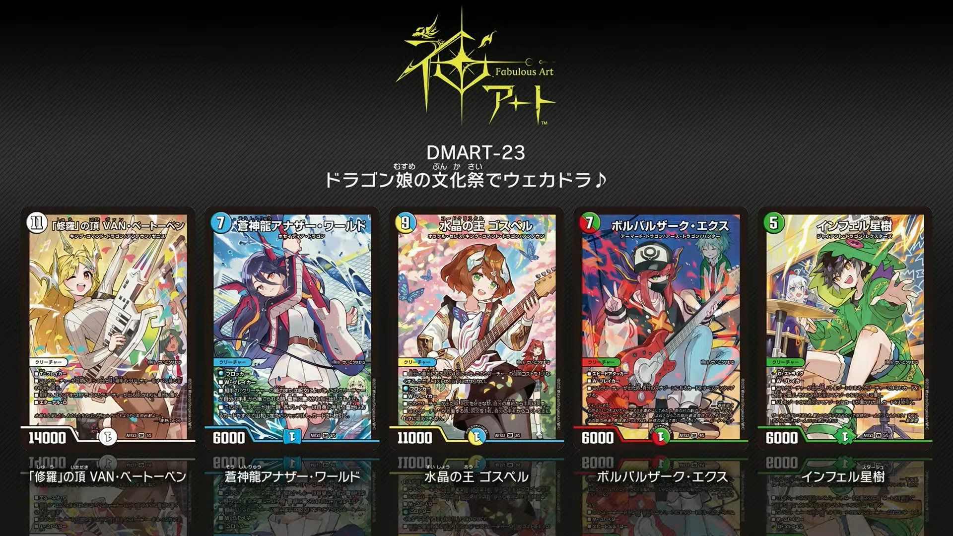 デュエル・マスターズTCG 神アート ドラゴン娘の文化祭でウェカドラ♪ ×2個