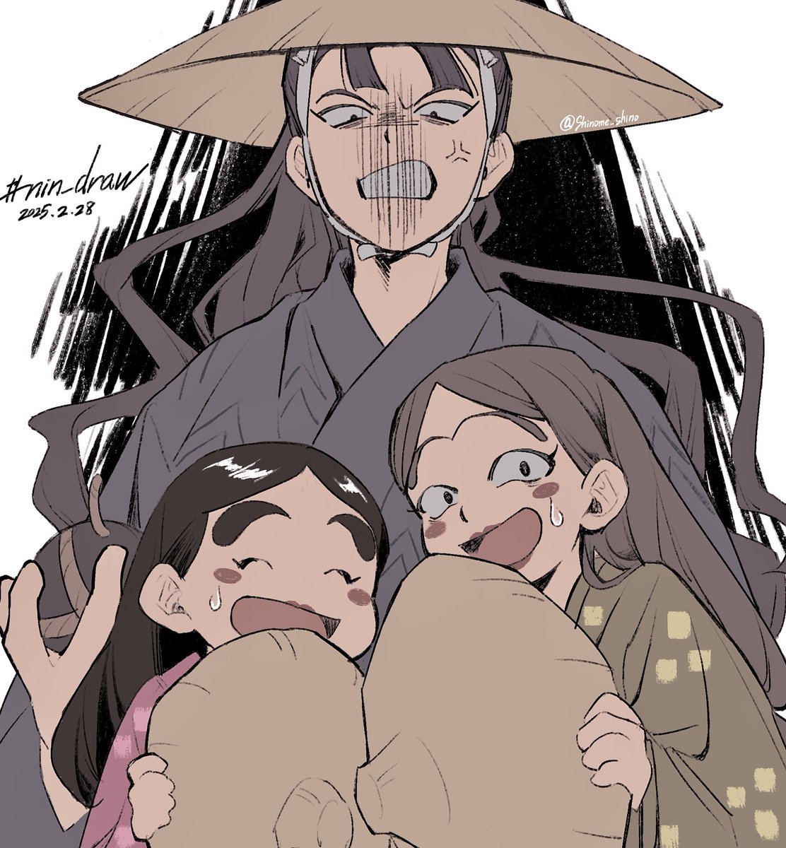 nin_draw《お題》立花仙蔵+福富しんべヱ+山村喜三