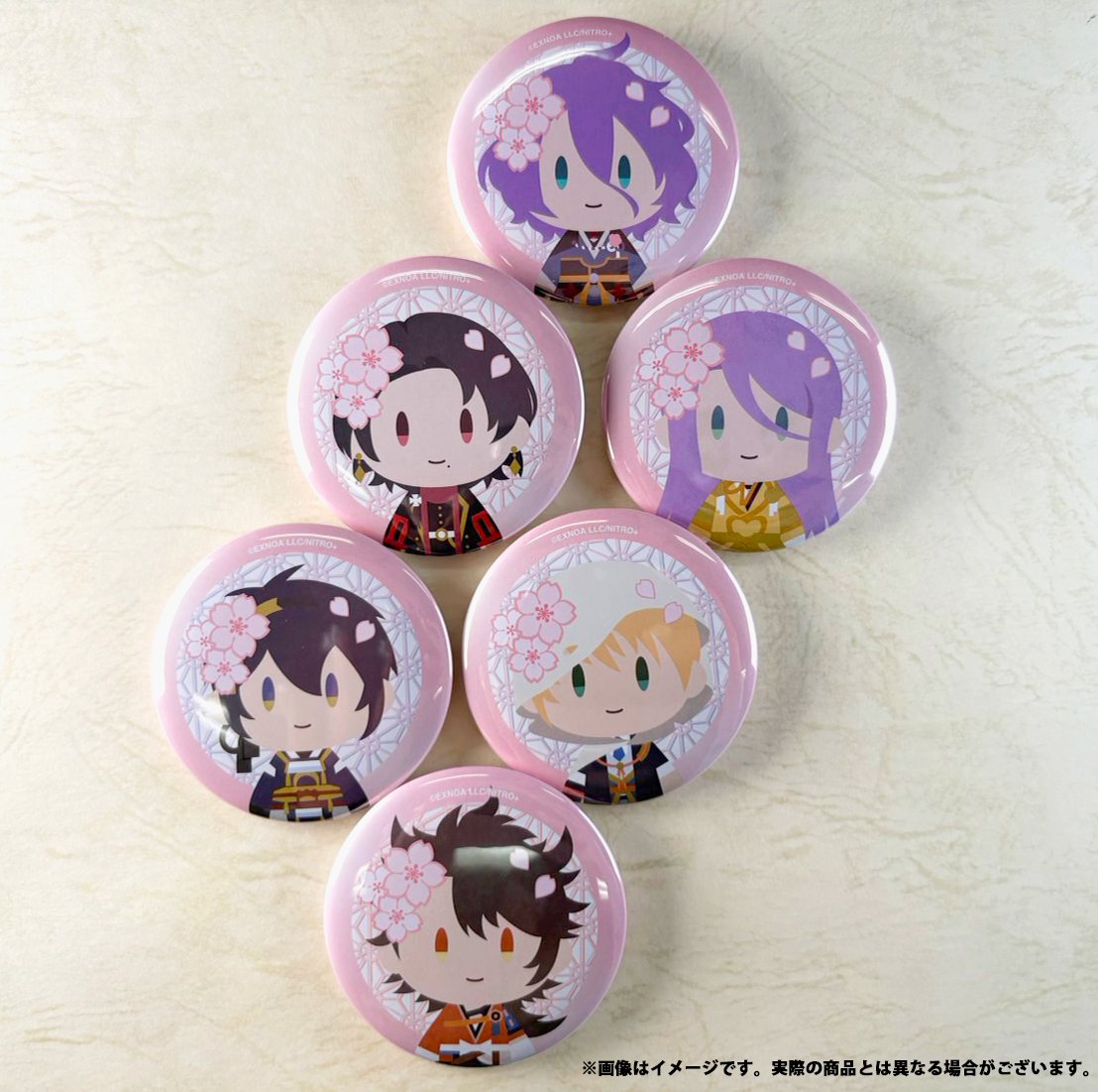 大本丸博 グッズ紹介】 御伴散歩 さくら装備缶バッジvol.1~vol.13 桜組