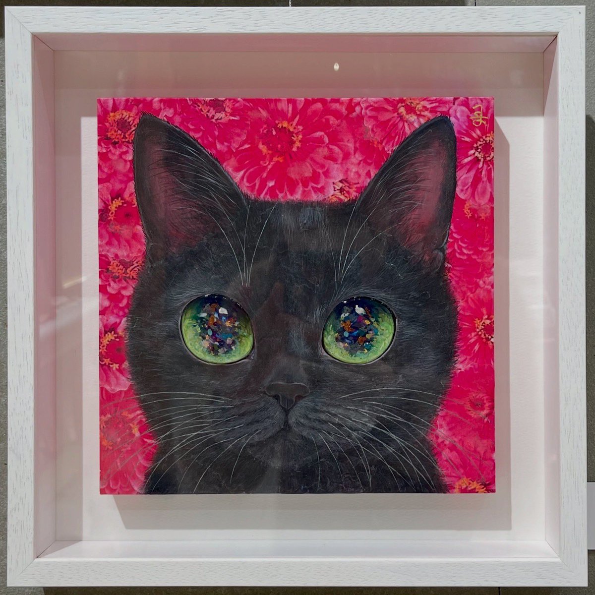 画家・福嶋吾然有さん作 原画 チャトラ 猫 ねこ 画家・福嶋吾然有さん